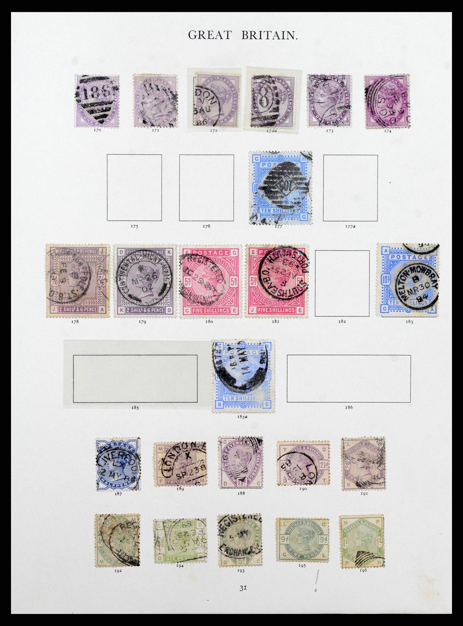 38460 0015 - Stamp collection 38460 Great Britain 1840-1992.