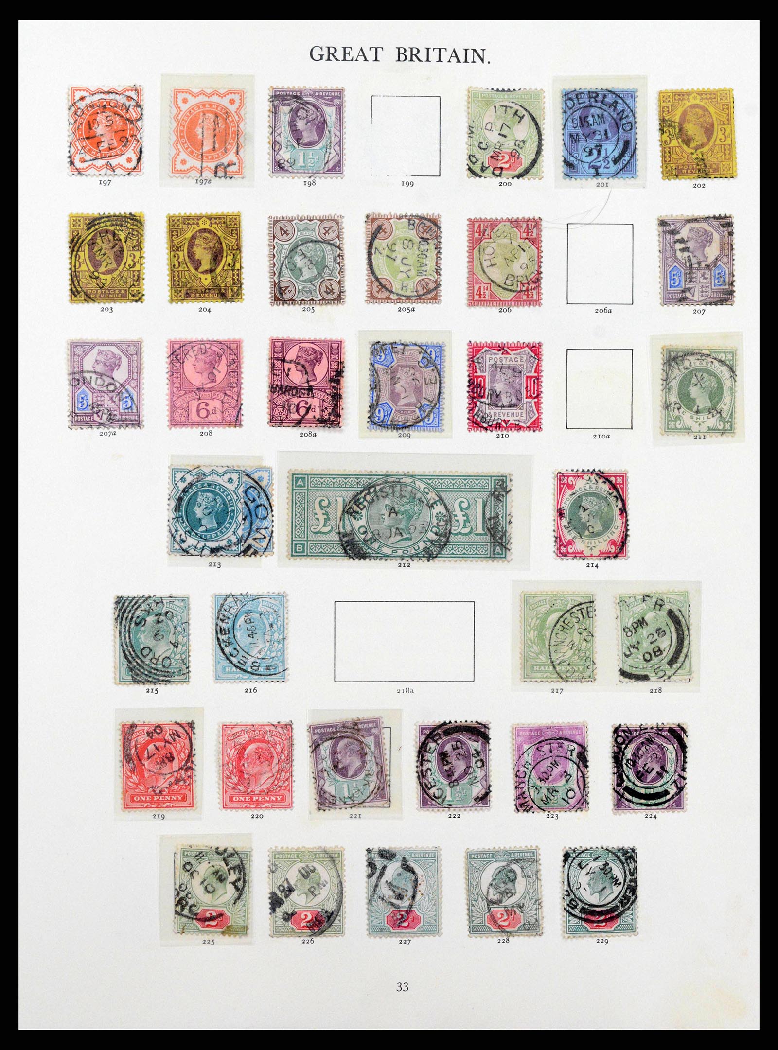 38460 0016 - Postzegelverzameling 38460 Engeland 1840-1992.