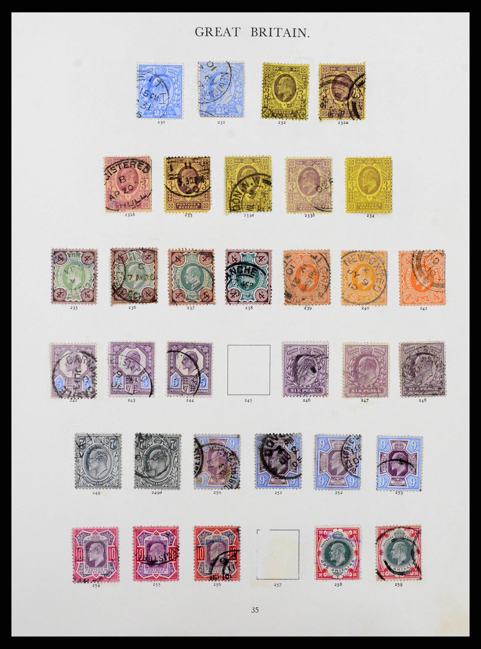 38460 0017 - Postzegelverzameling 38460 Engeland 1840-1992.