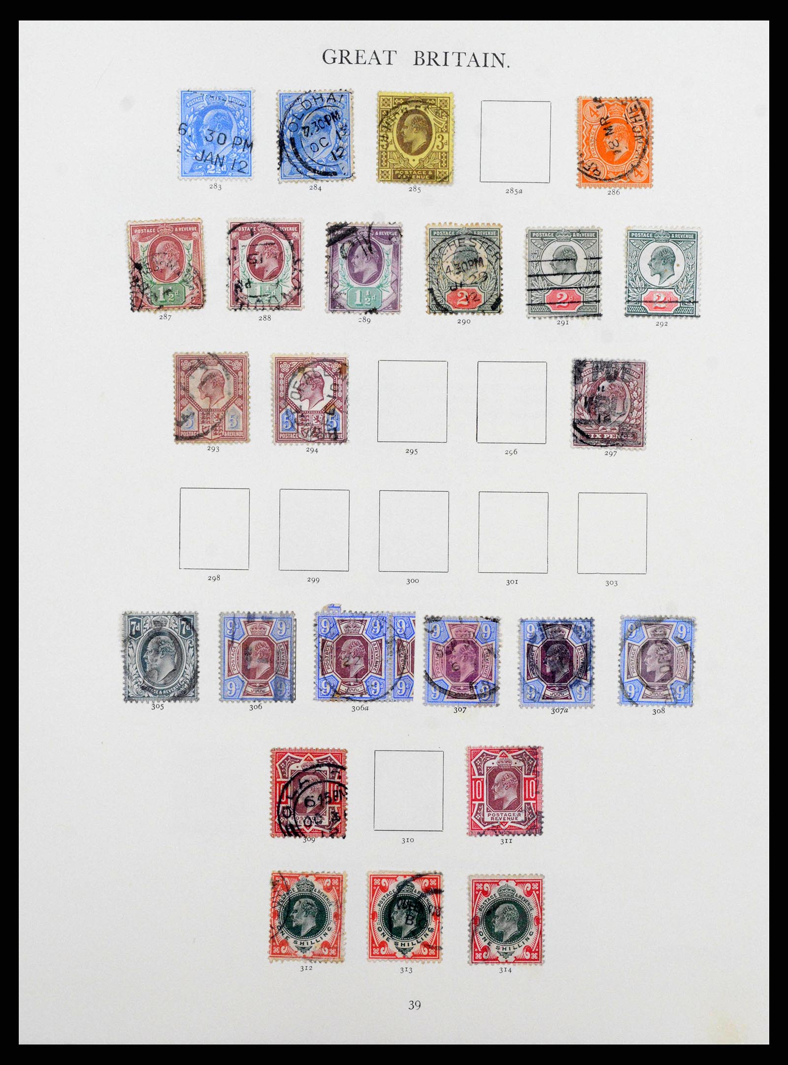 38460 0019 - Postzegelverzameling 38460 Engeland 1840-1992.