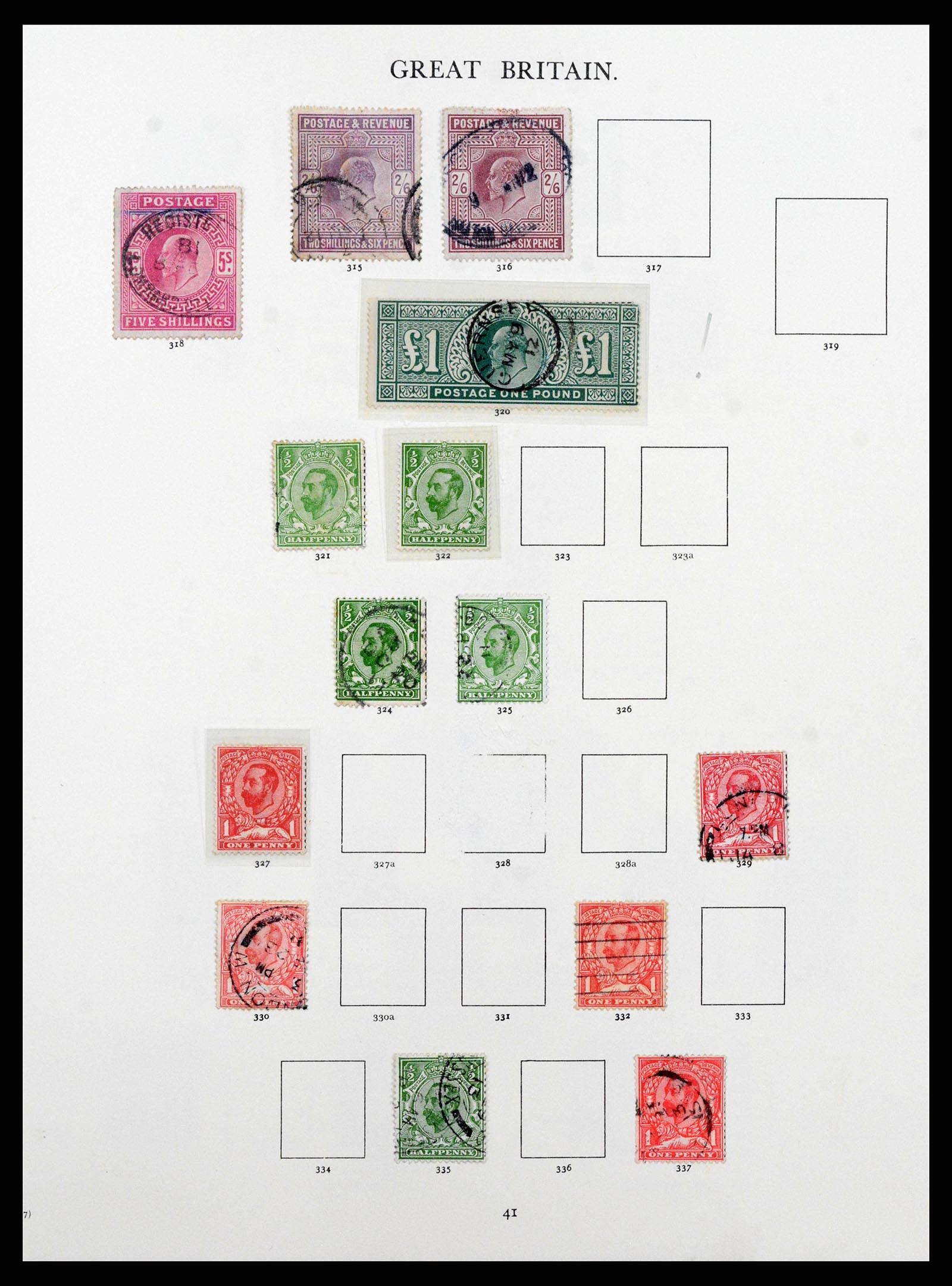 38460 0020 - Stamp collection 38460 Great Britain 1840-1992.
