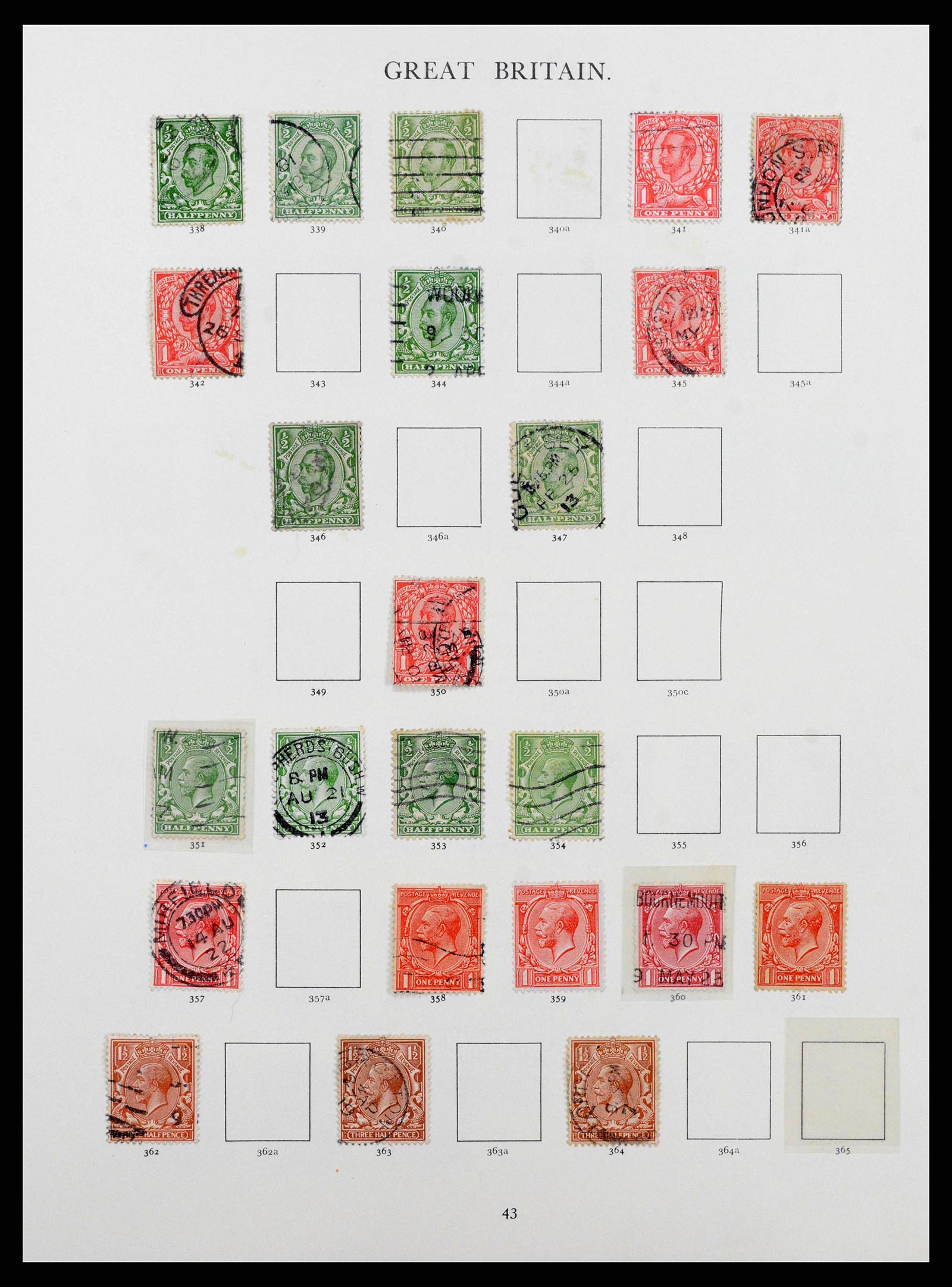 38460 0021 - Postzegelverzameling 38460 Engeland 1840-1992.