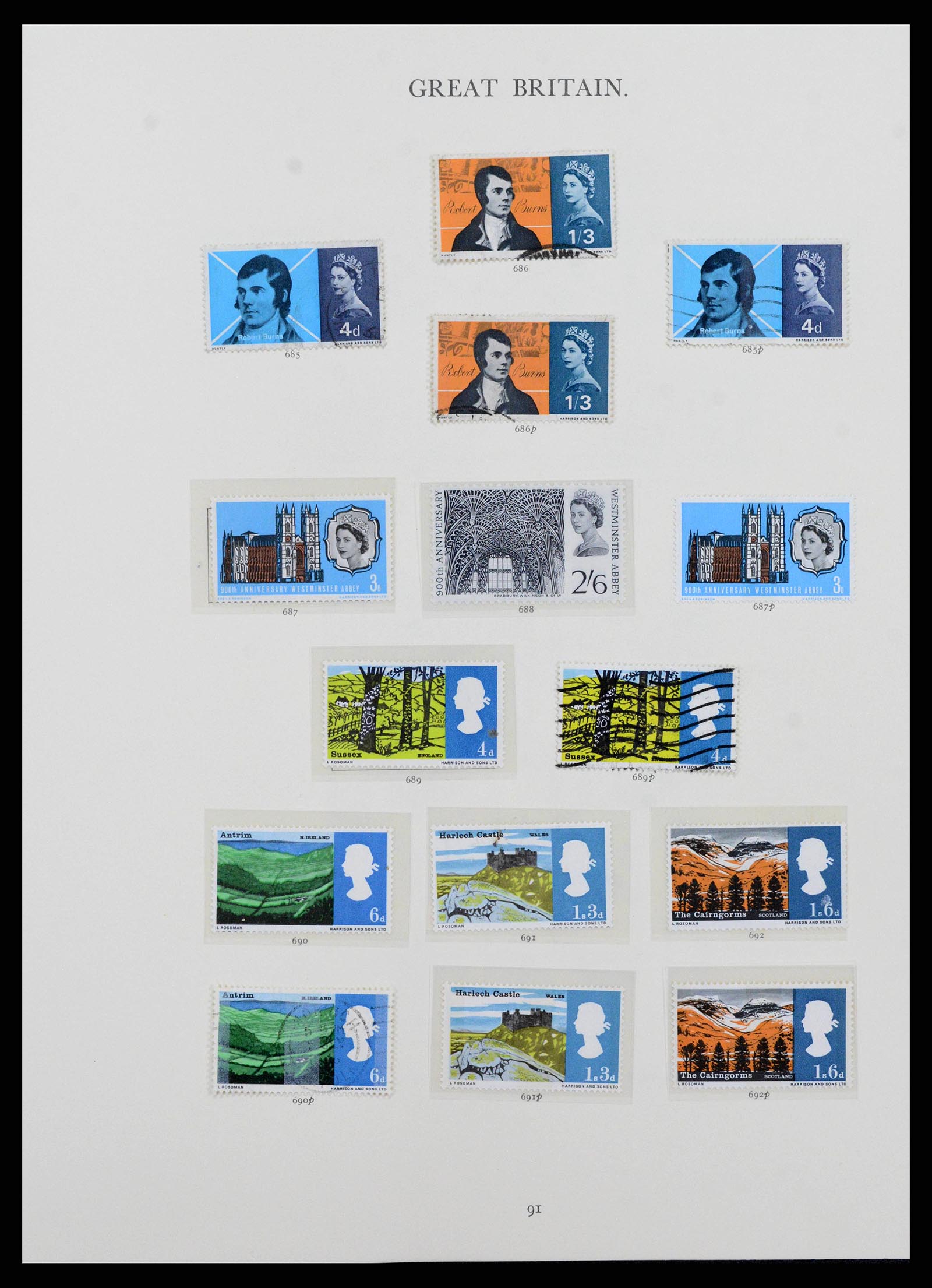 38460 0045 - Postzegelverzameling 38460 Engeland 1840-1992.