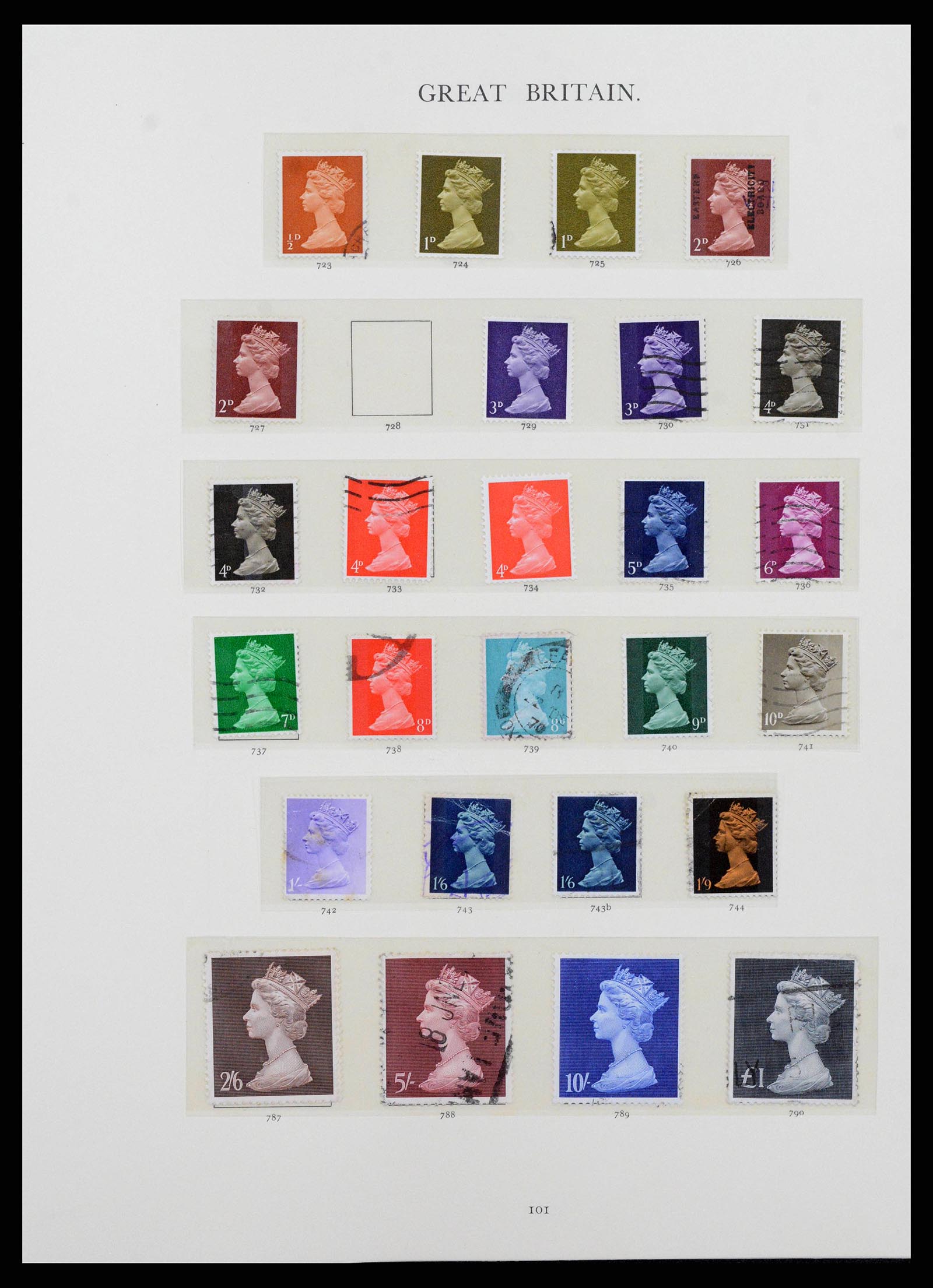 38460 0050 - Postzegelverzameling 38460 Engeland 1840-1992.
