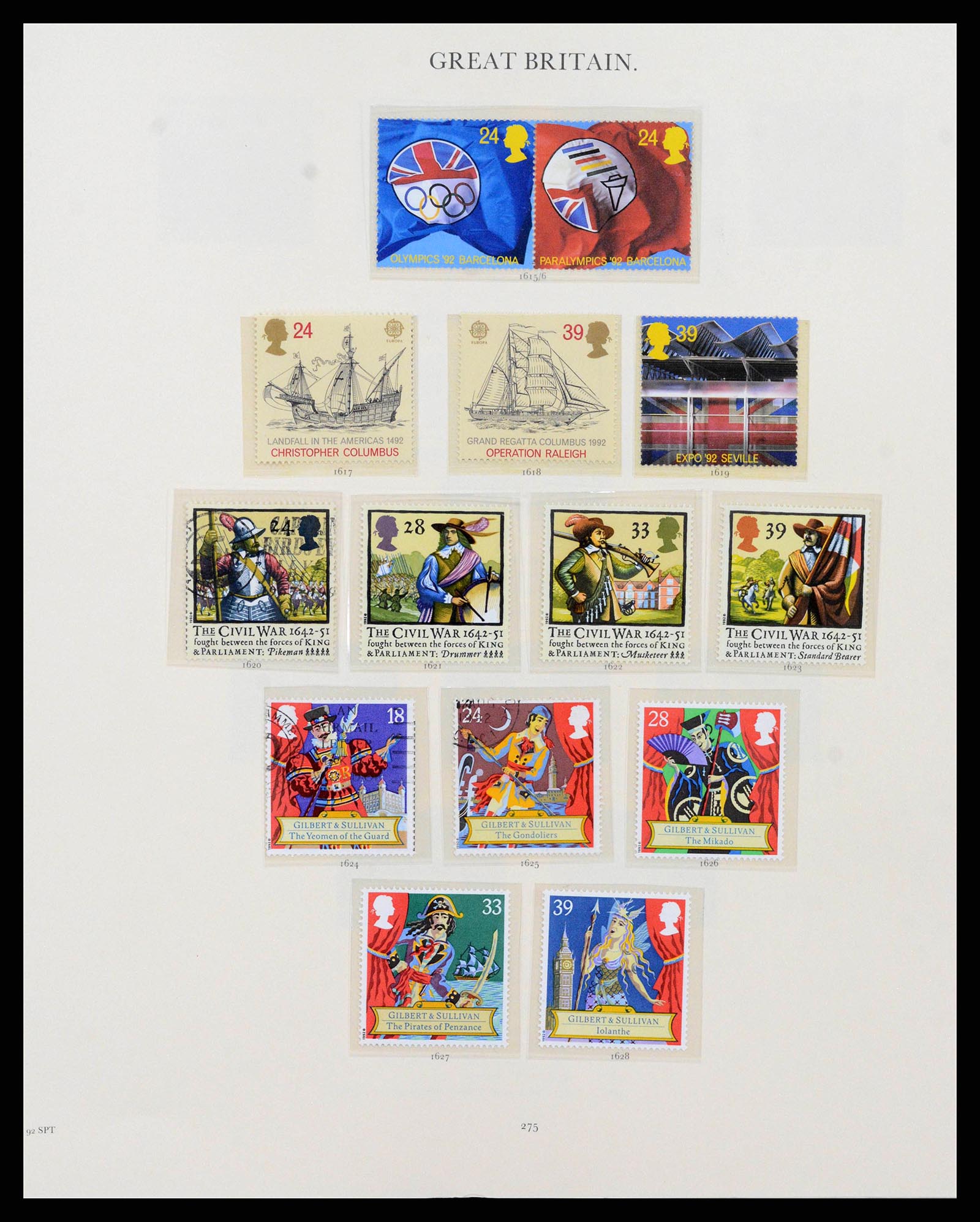 38460 0130 - Postzegelverzameling 38460 Engeland 1840-1992.