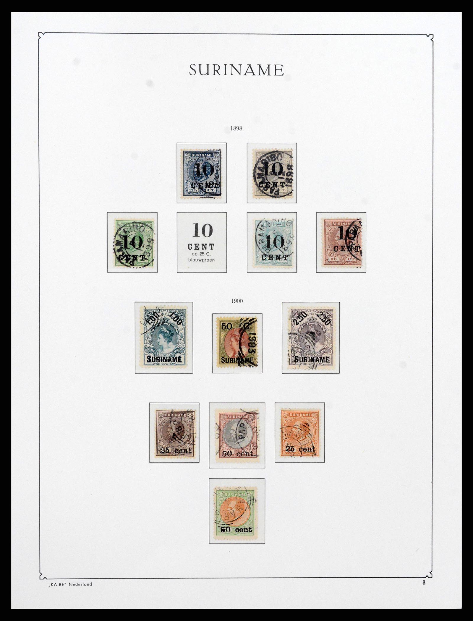 38465 0003 - Postzegelverzameling 38465 Suriname 1873-1975.
