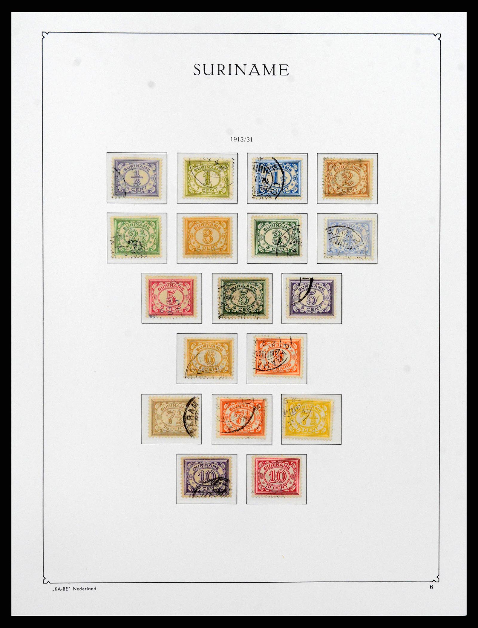 38465 0006 - Stamp collection 38465 Suriname 1873-1975.