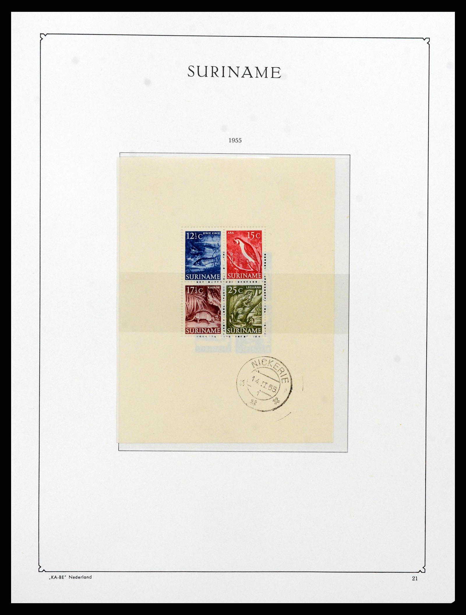 38465 0022 - Postzegelverzameling 38465 Suriname 1873-1975.