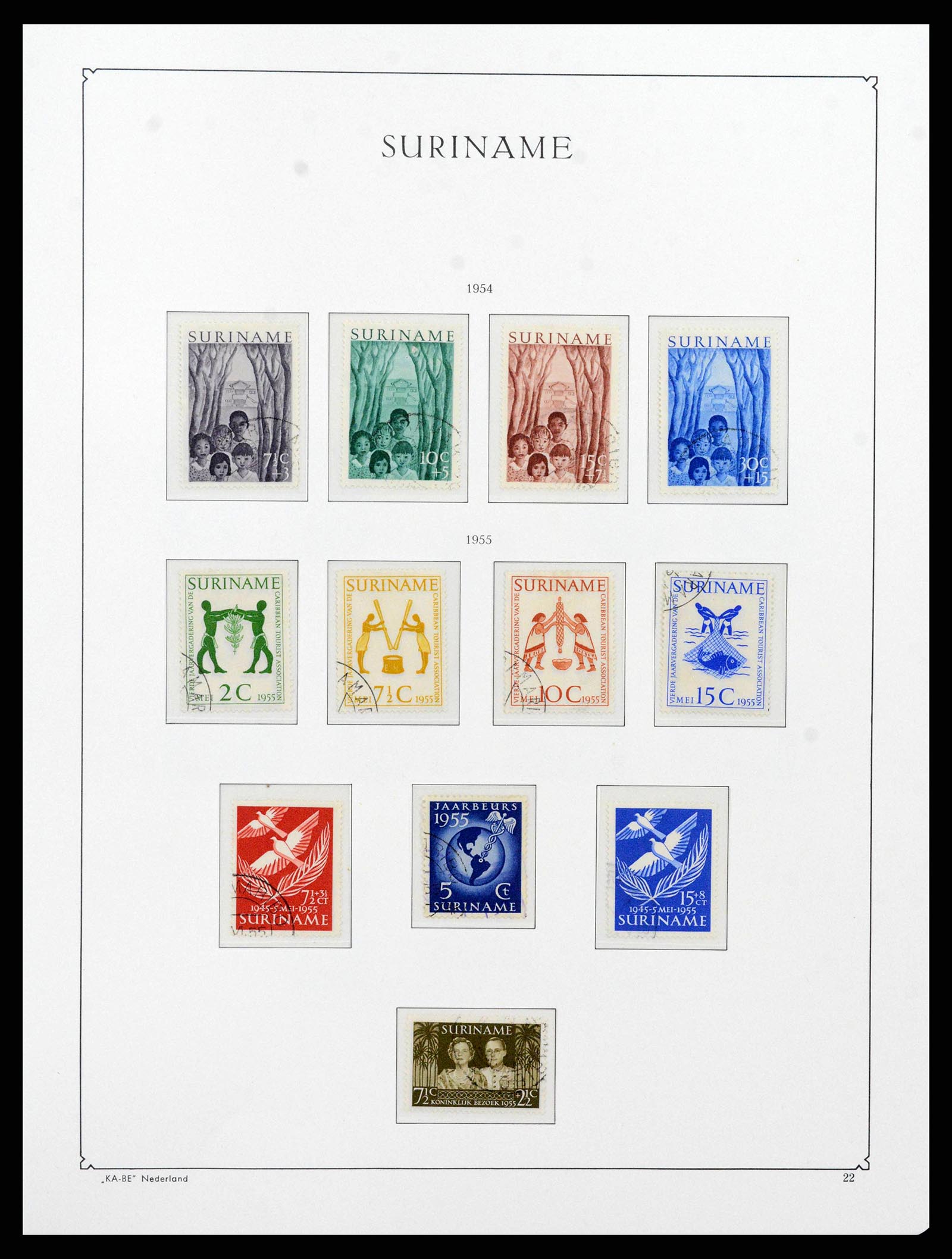 38465 0023 - Postzegelverzameling 38465 Suriname 1873-1975.