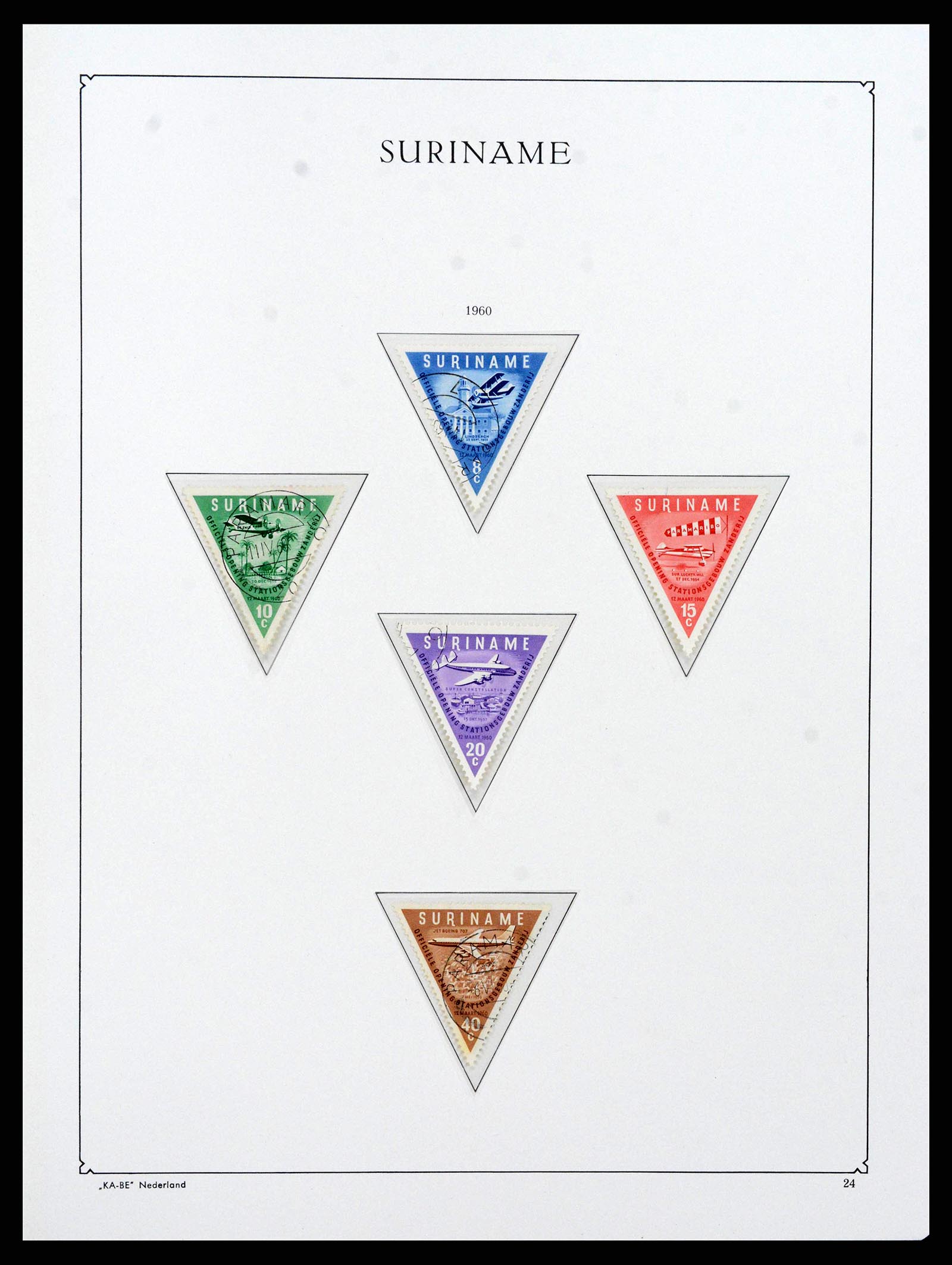 38465 0025 - Postzegelverzameling 38465 Suriname 1873-1975.