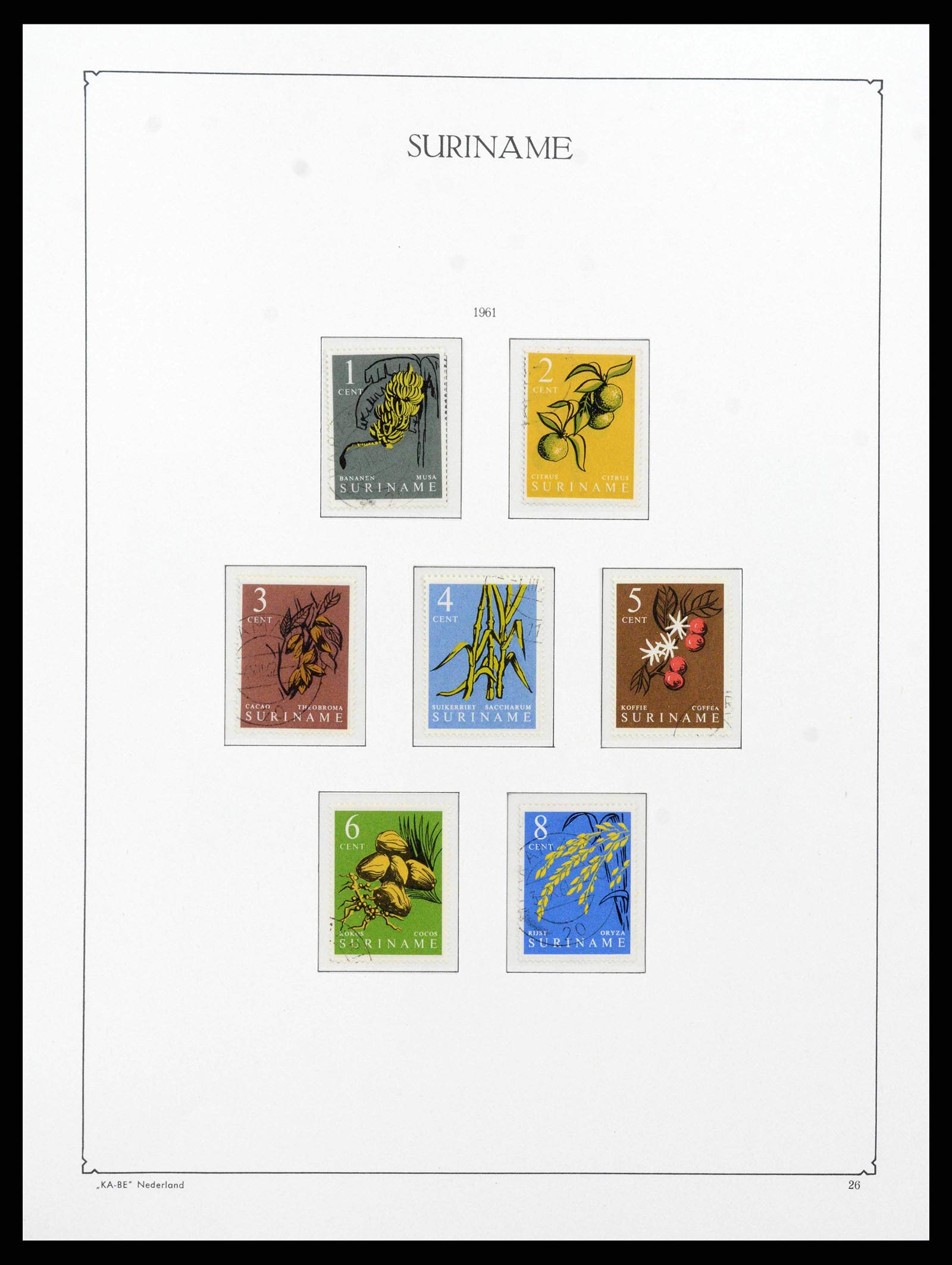 38465 0027 - Postzegelverzameling 38465 Suriname 1873-1975.