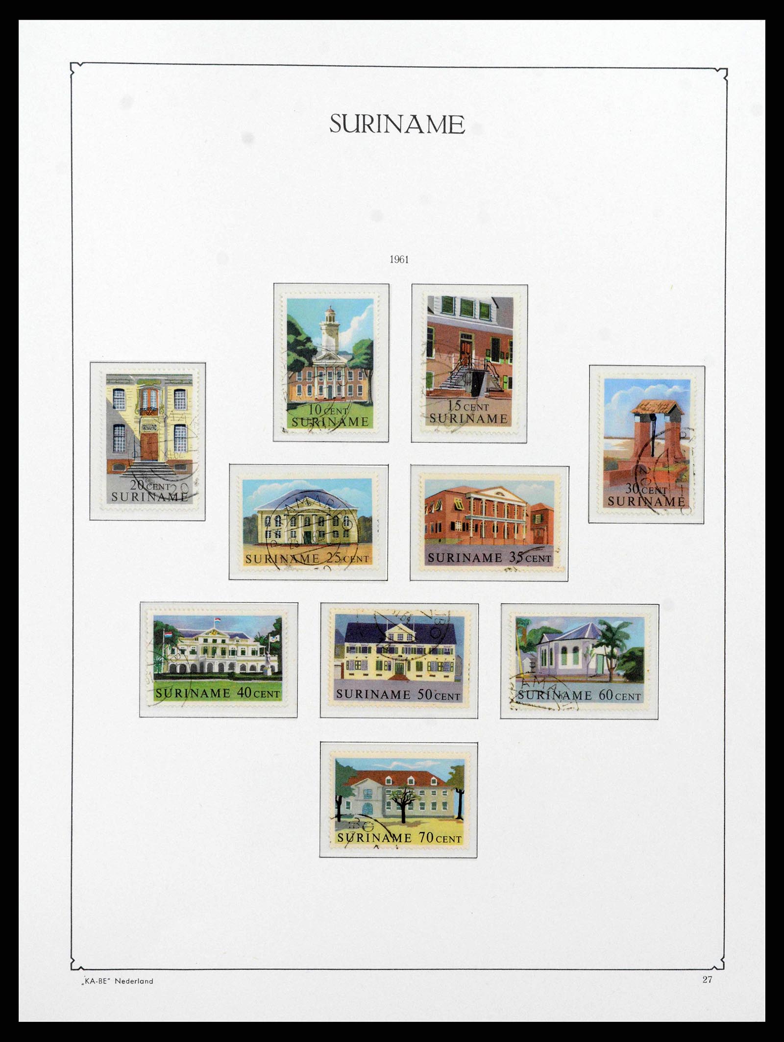 38465 0028 - Postzegelverzameling 38465 Suriname 1873-1975.