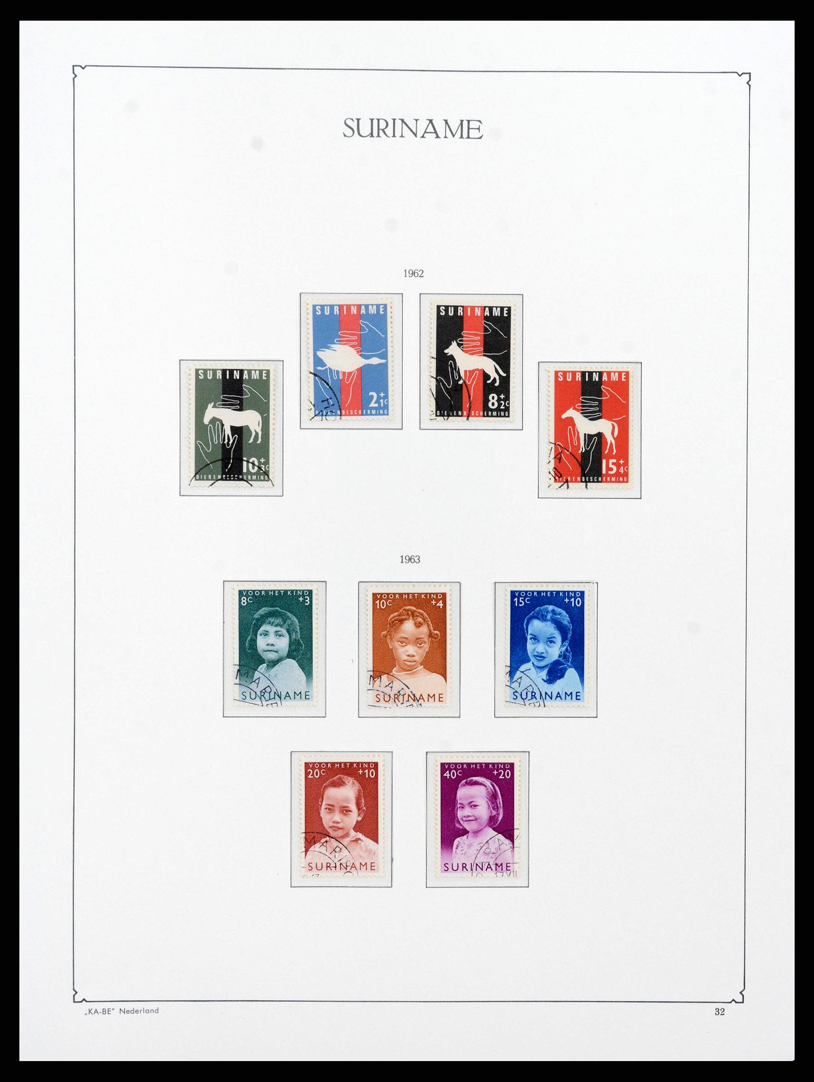38465 0031 - Postzegelverzameling 38465 Suriname 1873-1975.