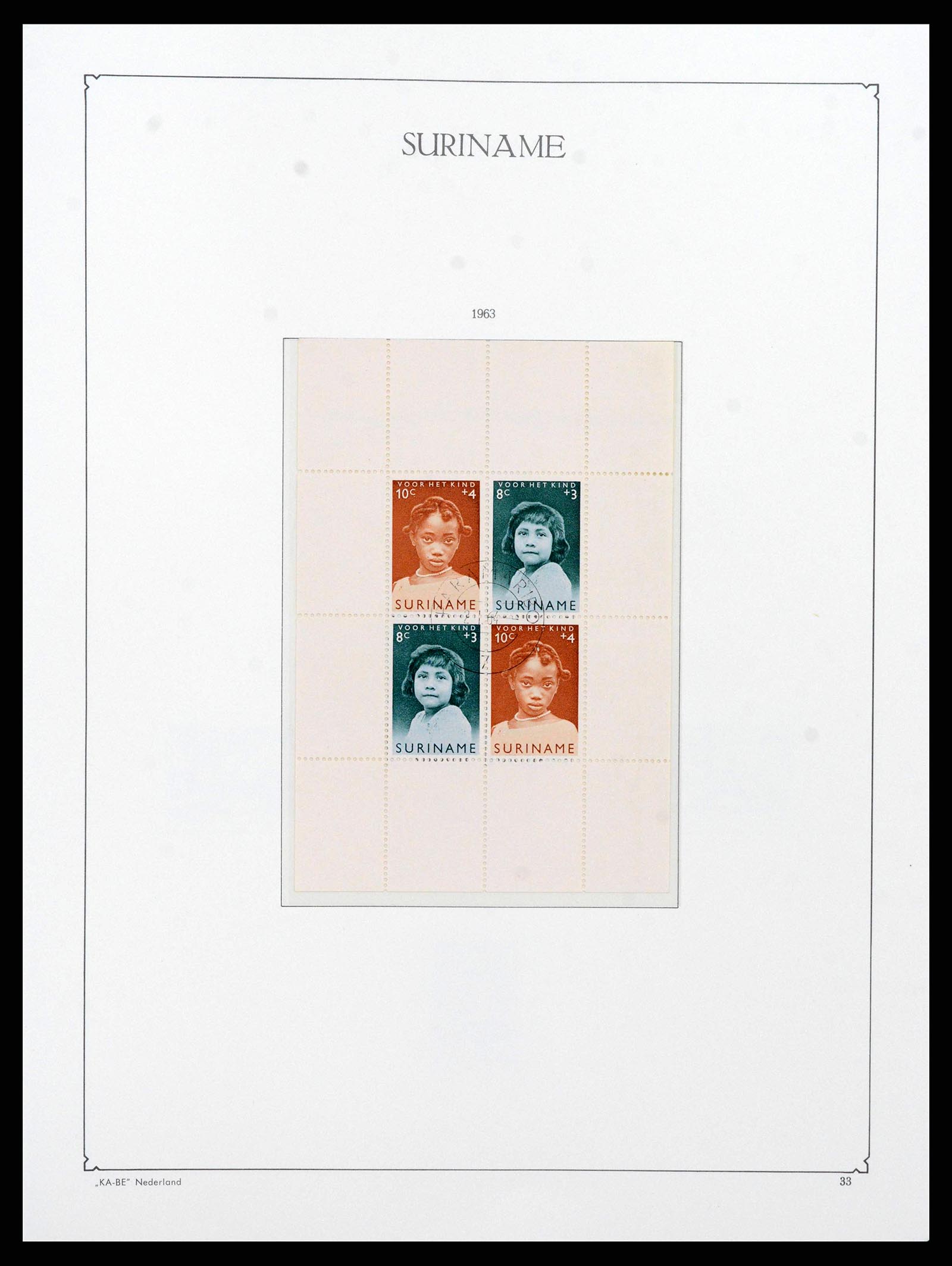 38465 0032 - Postzegelverzameling 38465 Suriname 1873-1975.