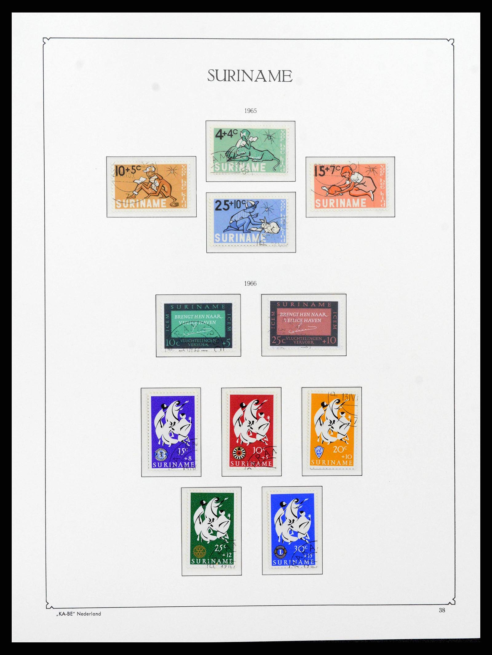 38465 0037 - Postzegelverzameling 38465 Suriname 1873-1975.