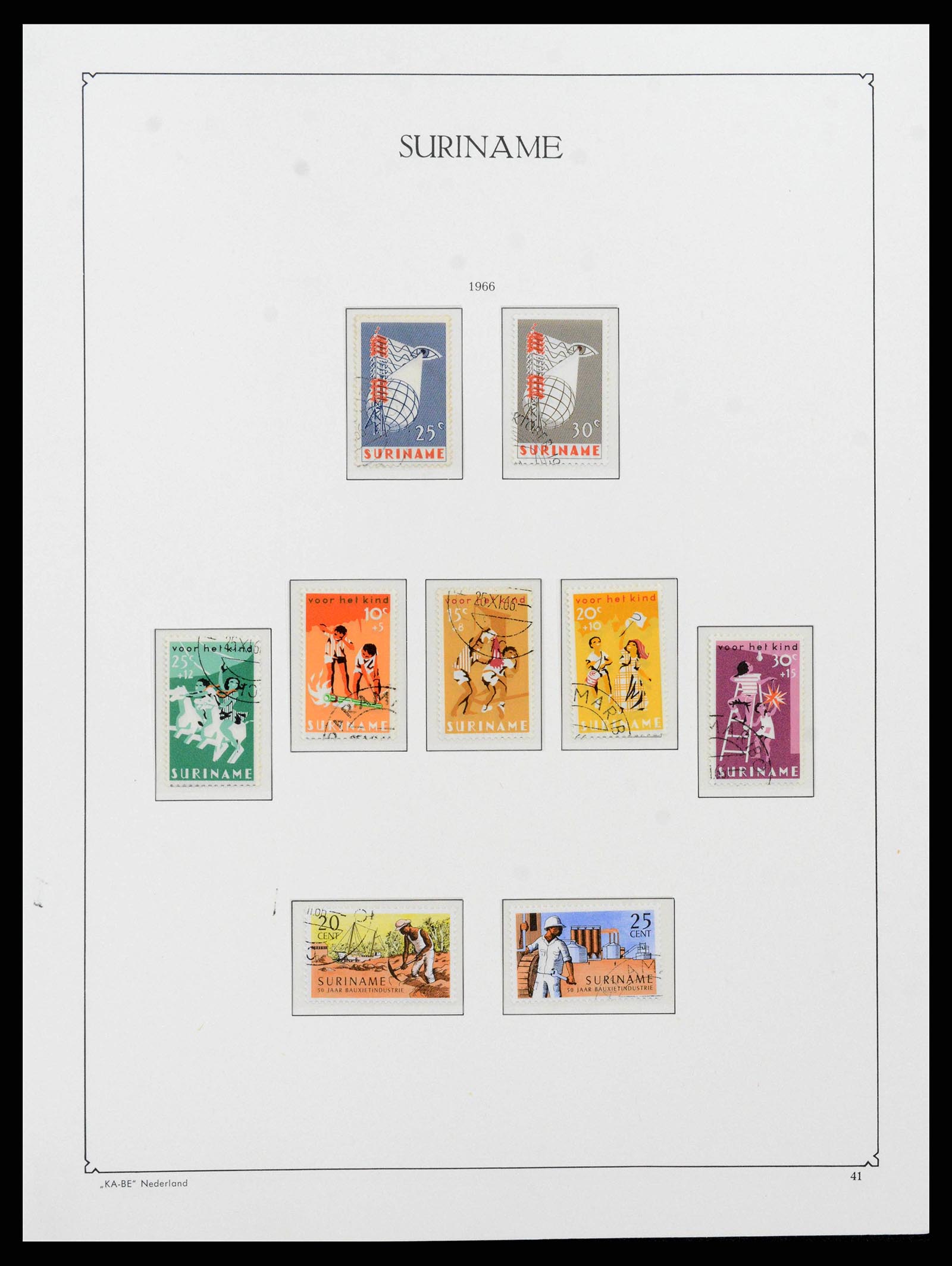 38465 0040 - Postzegelverzameling 38465 Suriname 1873-1975.