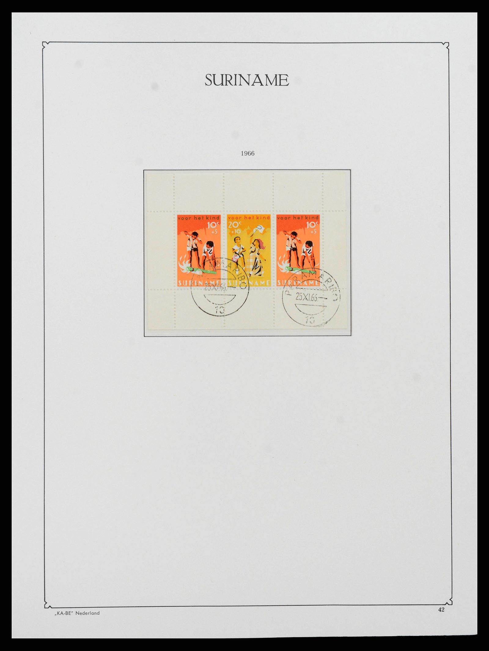 38465 0041 - Postzegelverzameling 38465 Suriname 1873-1975.