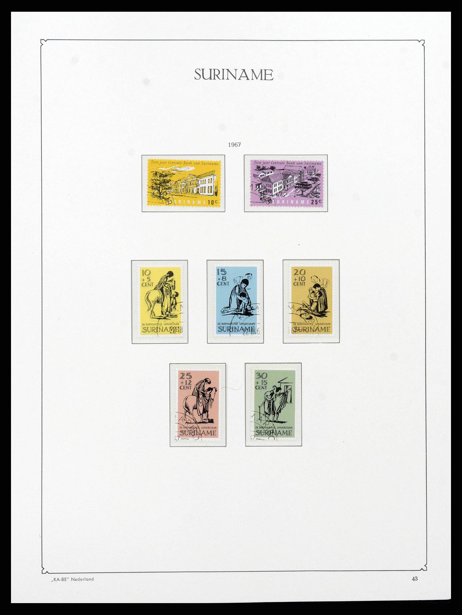 38465 0042 - Postzegelverzameling 38465 Suriname 1873-1975.