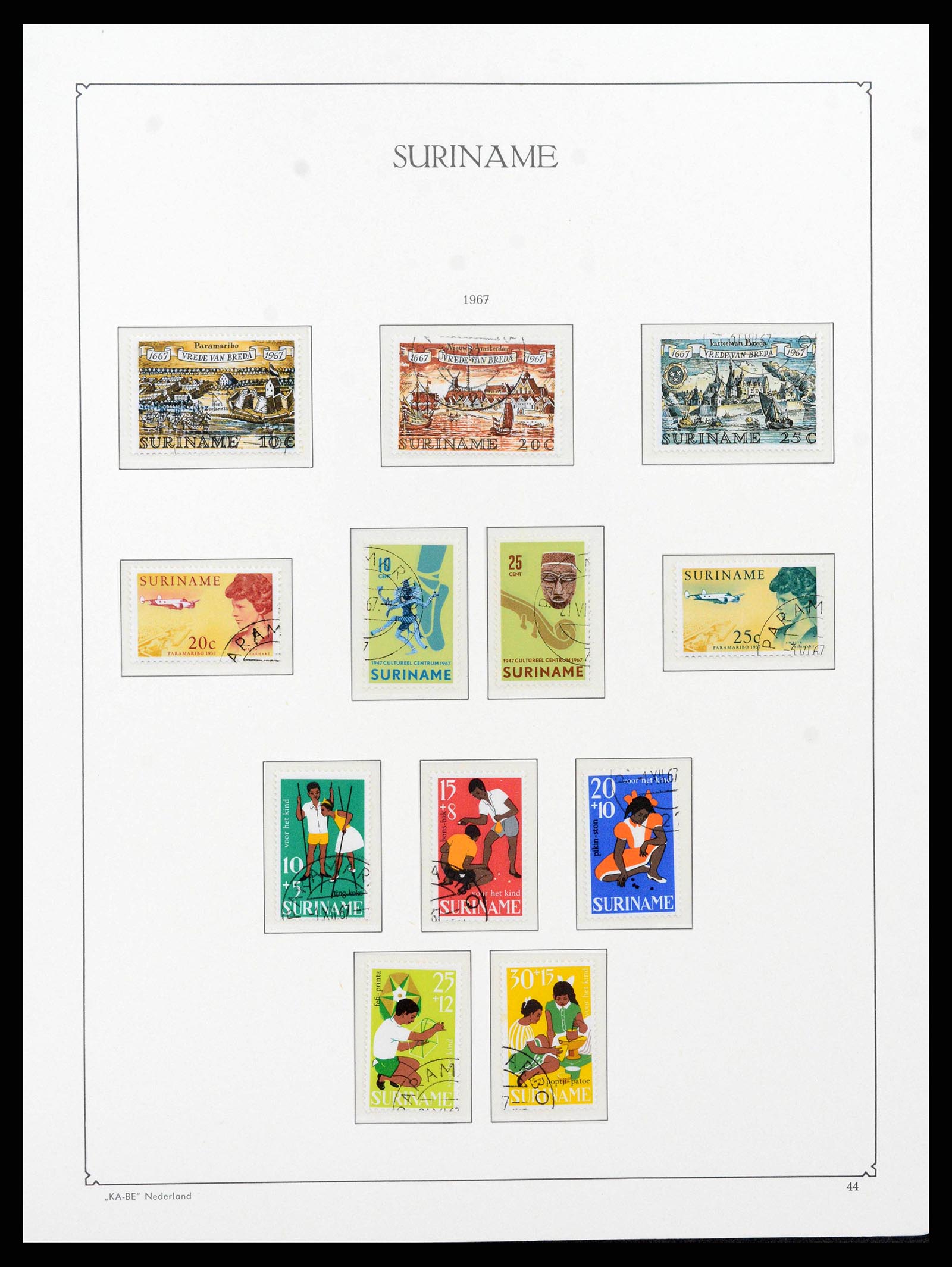 38465 0043 - Postzegelverzameling 38465 Suriname 1873-1975.