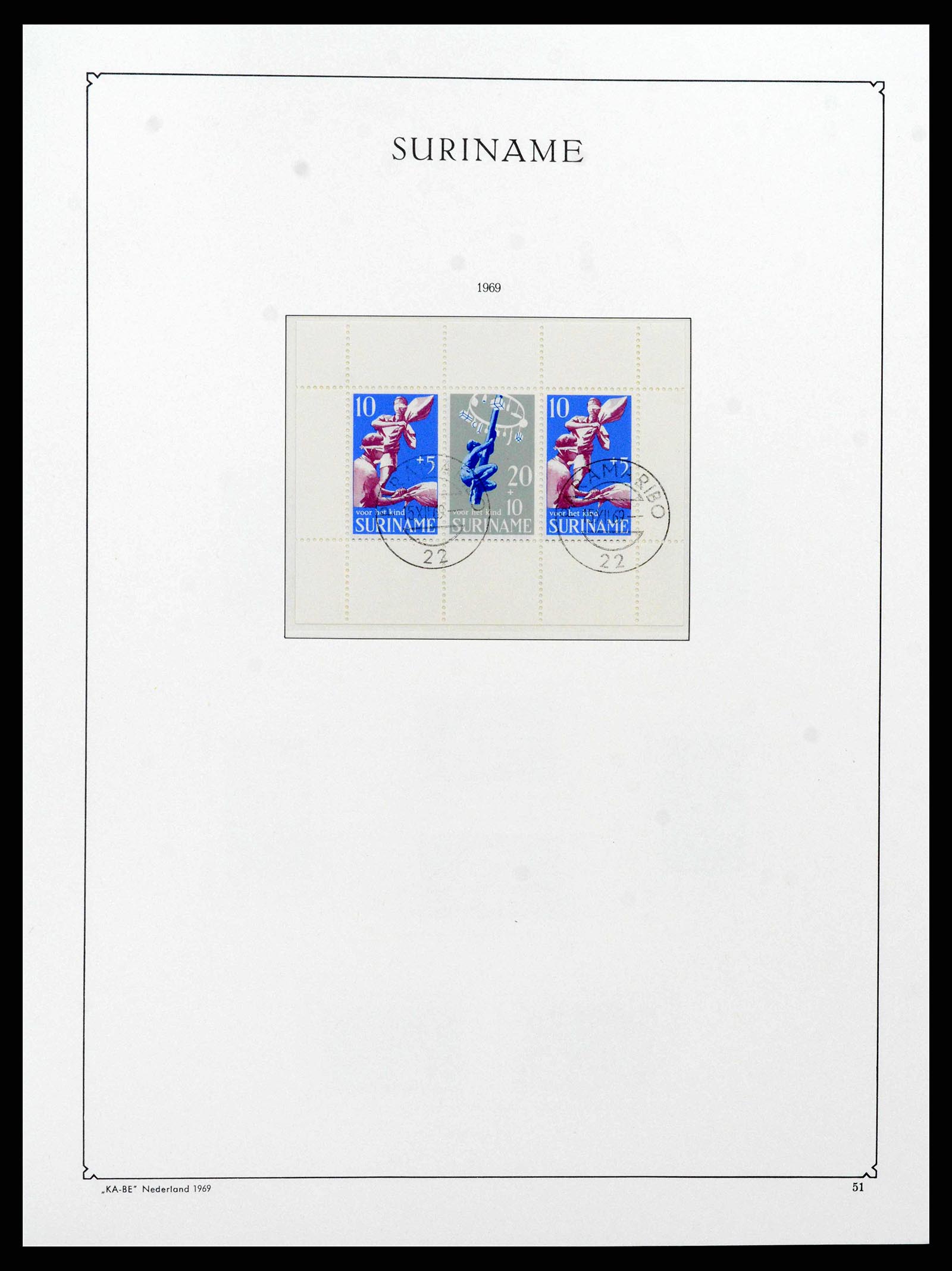 38465 0050 - Postzegelverzameling 38465 Suriname 1873-1975.
