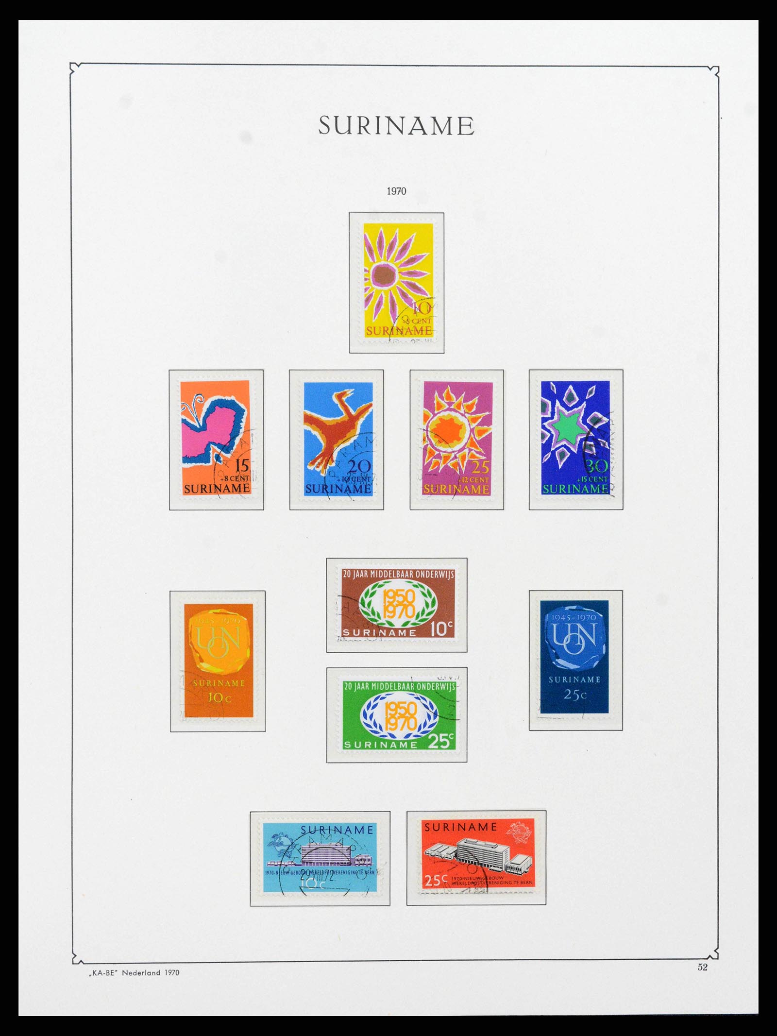 38465 0051 - Postzegelverzameling 38465 Suriname 1873-1975.