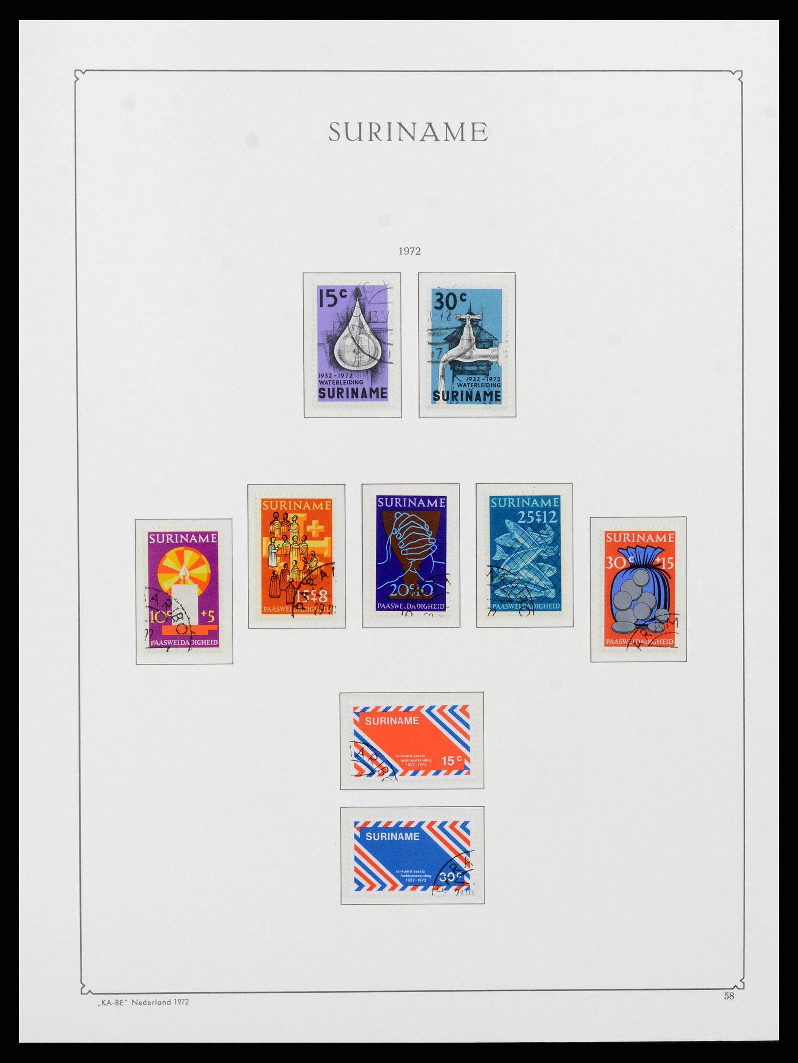 38465 0057 - Postzegelverzameling 38465 Suriname 1873-1975.