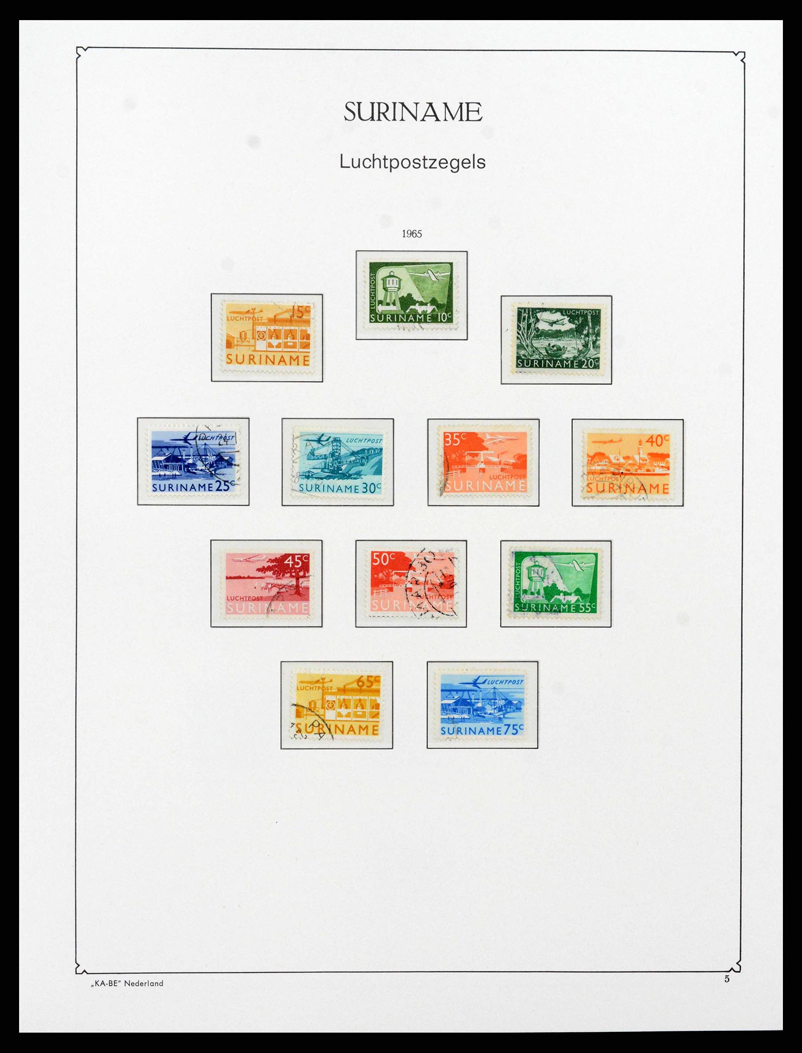 38465 0072 - Postzegelverzameling 38465 Suriname 1873-1975.