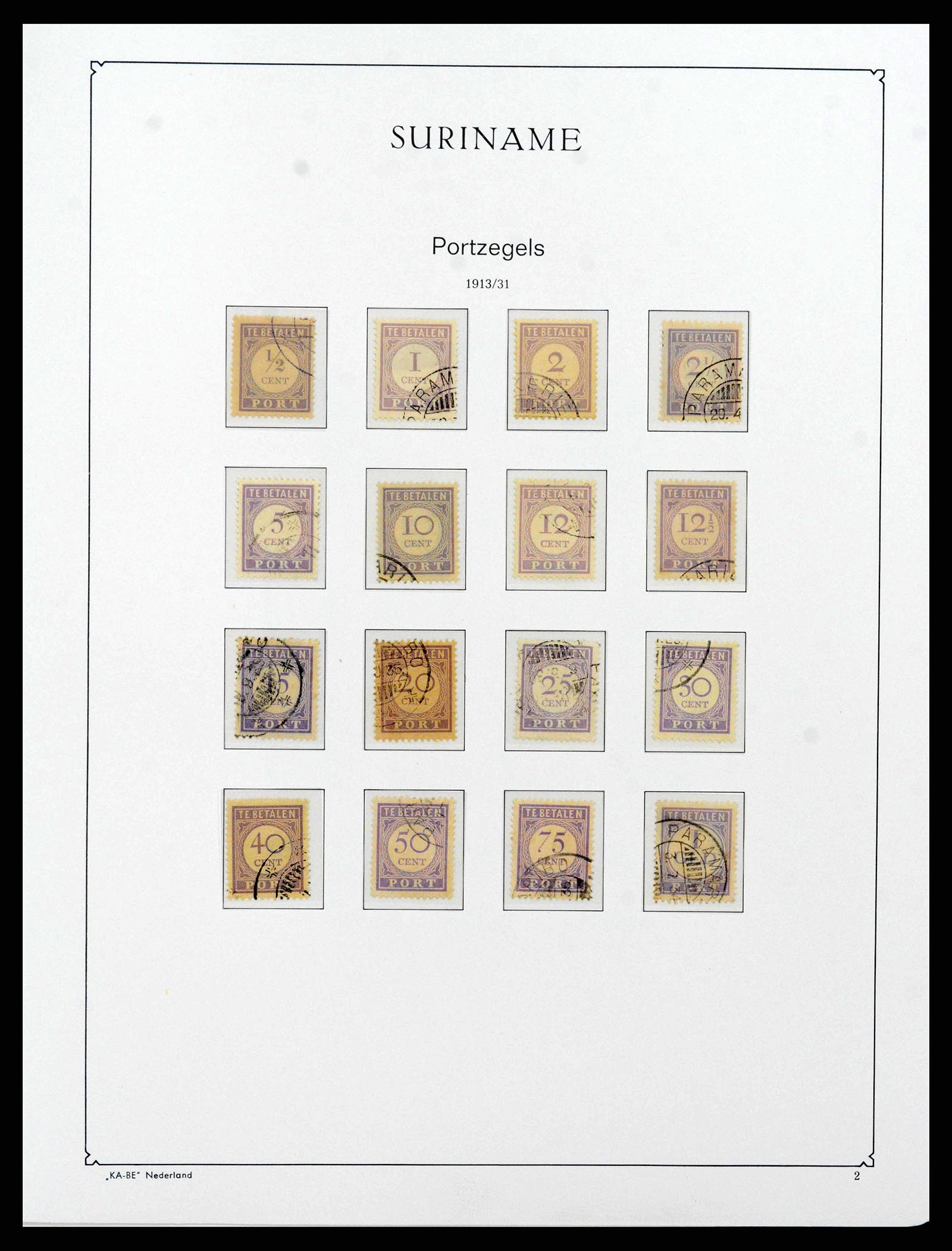 38465 0075 - Postzegelverzameling 38465 Suriname 1873-1975.