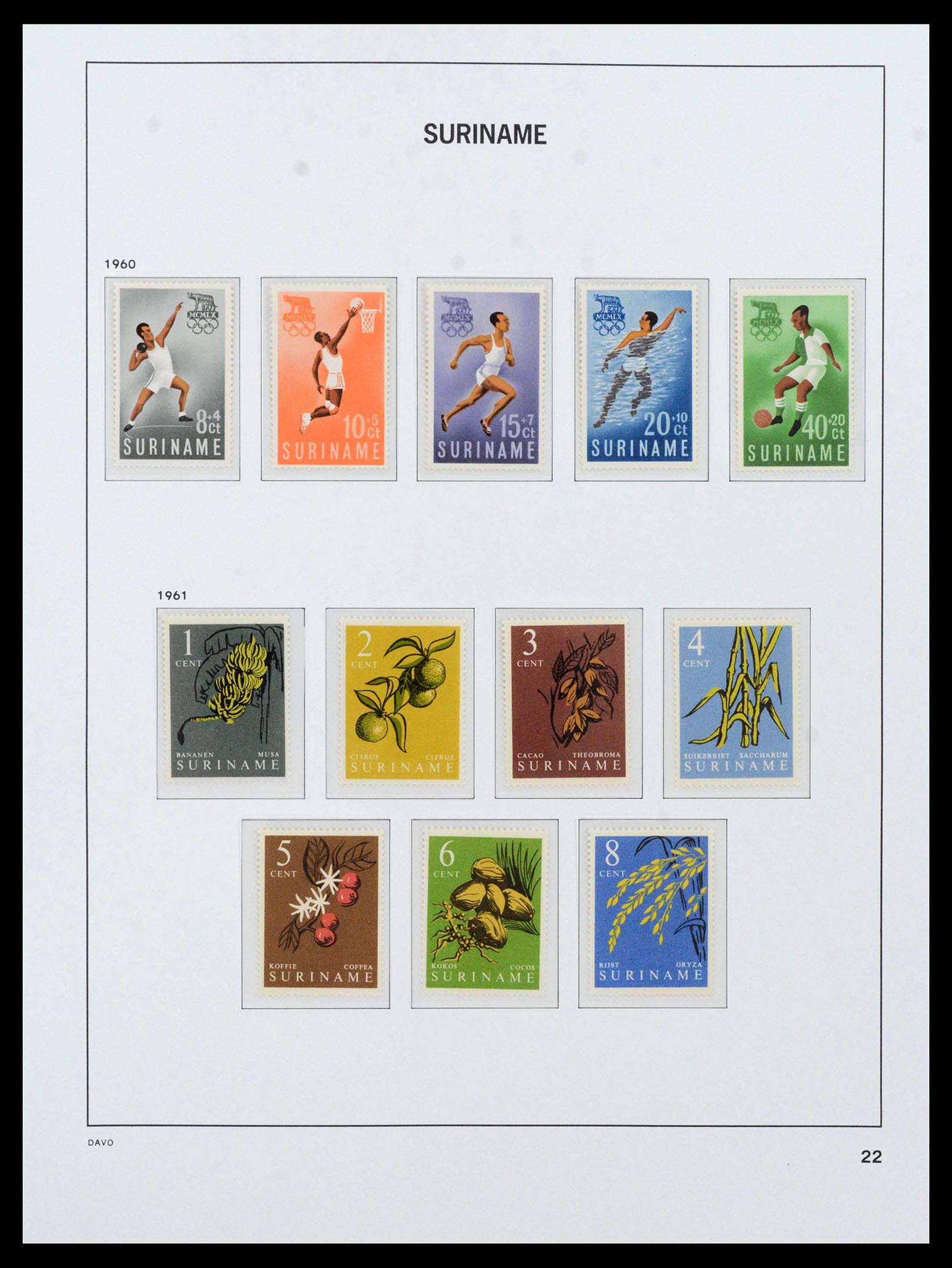 38466 0023 - Postzegelverzameling 38466 Suriname 1873-1975.