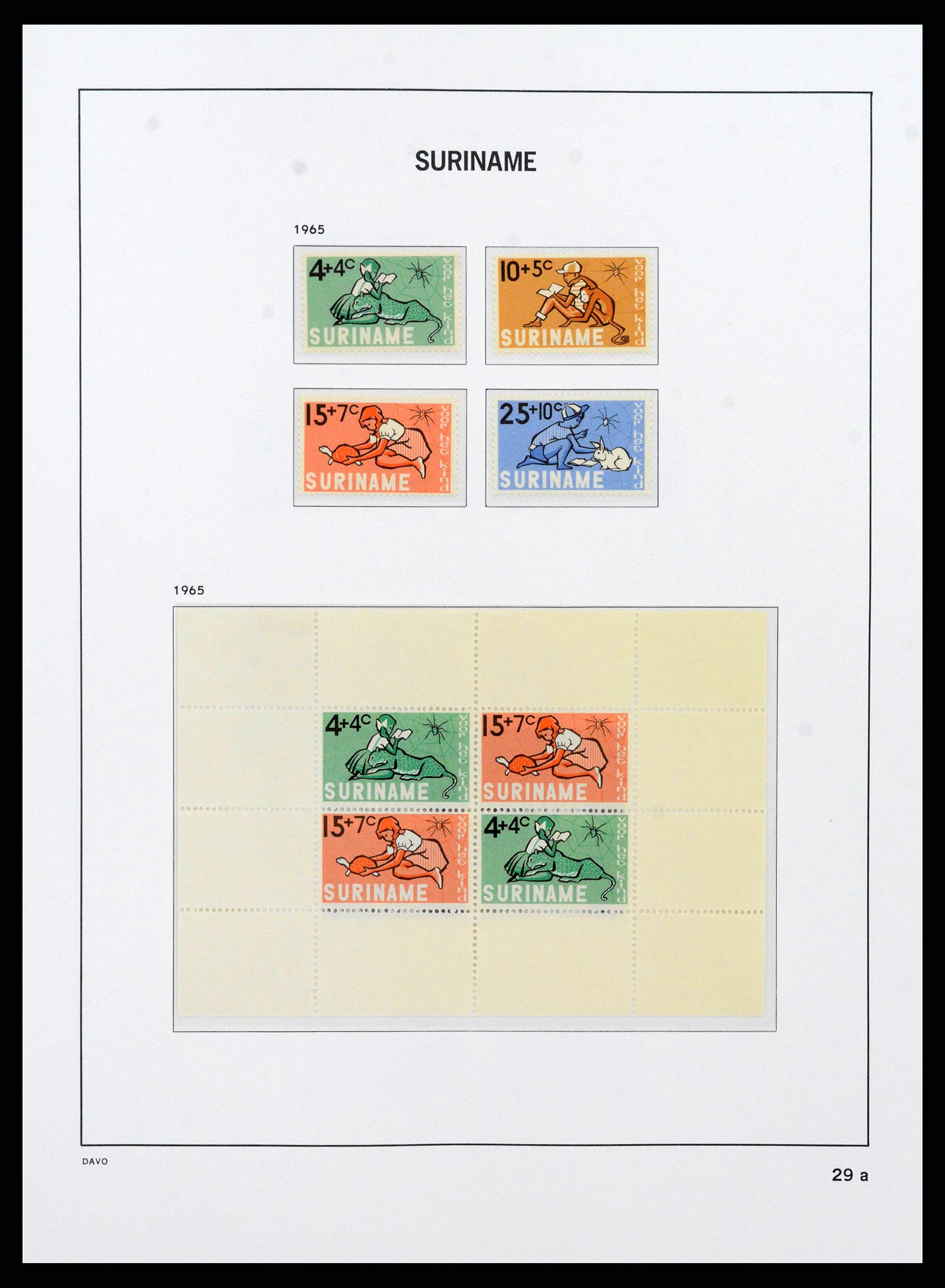 38466 0031 - Postzegelverzameling 38466 Suriname 1873-1975.