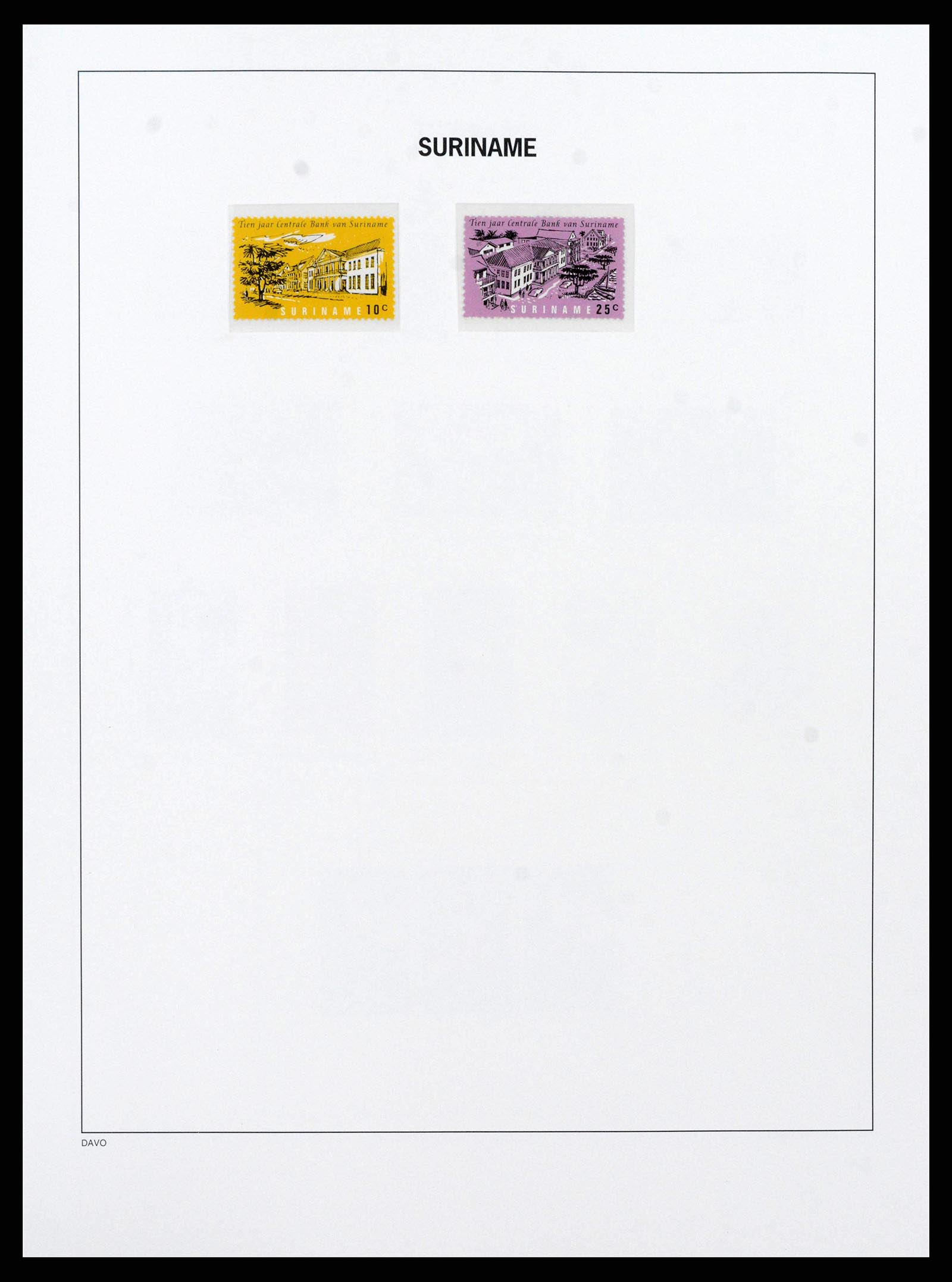 38466 0035 - Postzegelverzameling 38466 Suriname 1873-1975.