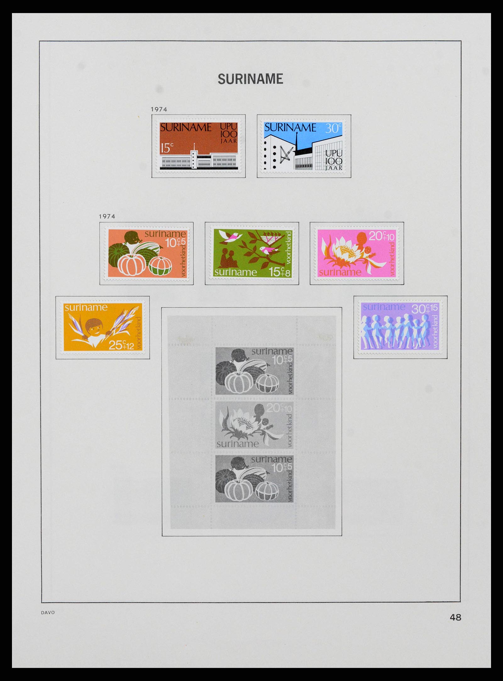 38466 0065 - Stamp collection 38466 Suriname 1873-1975.