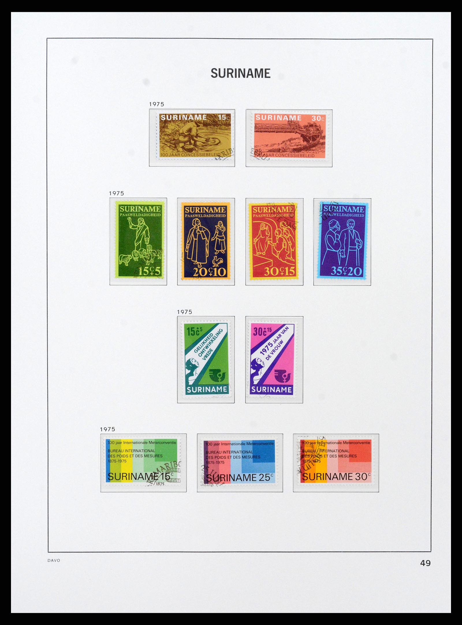 38466 0066 - Postzegelverzameling 38466 Suriname 1873-1975.