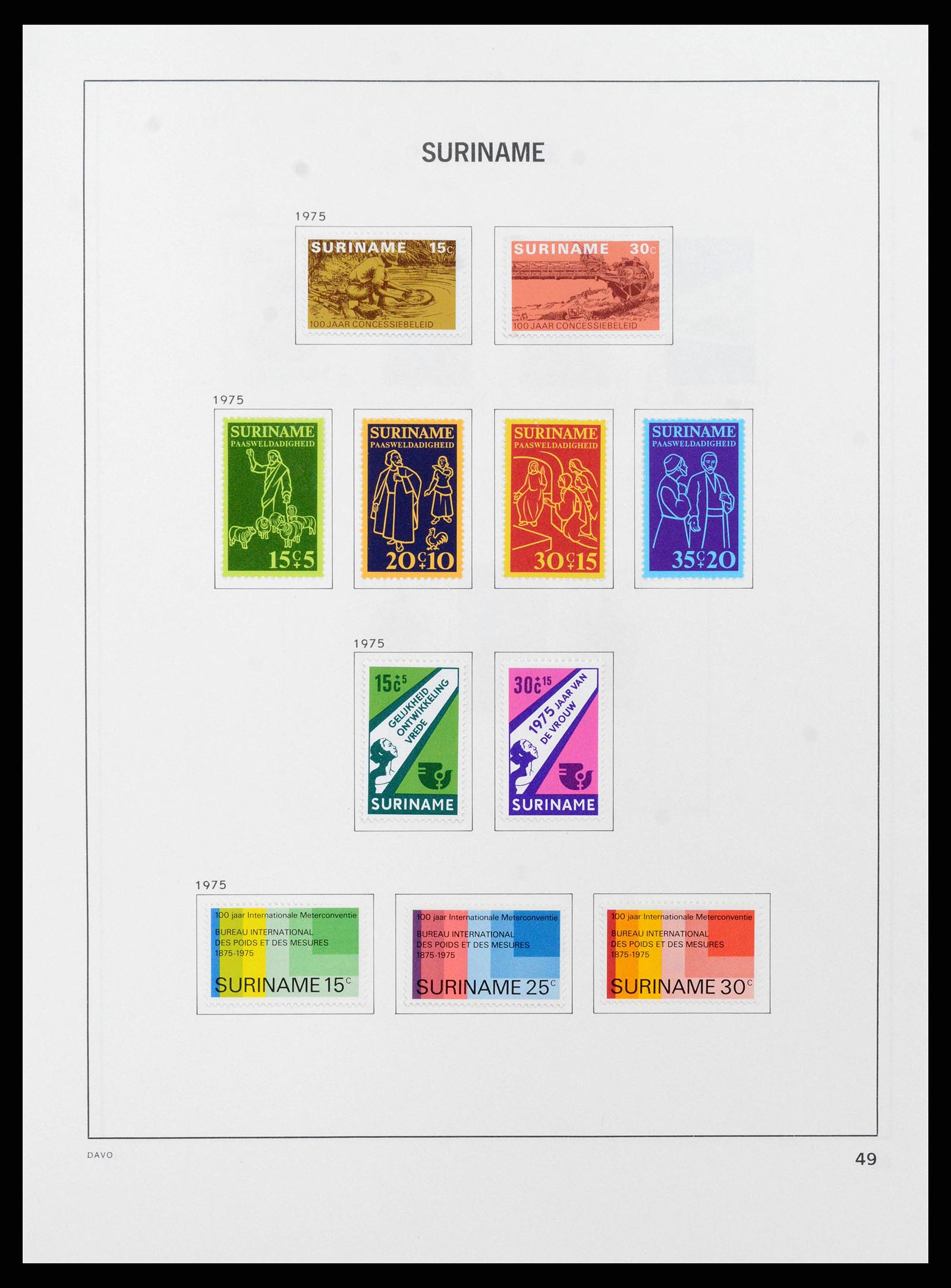 38466 0067 - Postzegelverzameling 38466 Suriname 1873-1975.