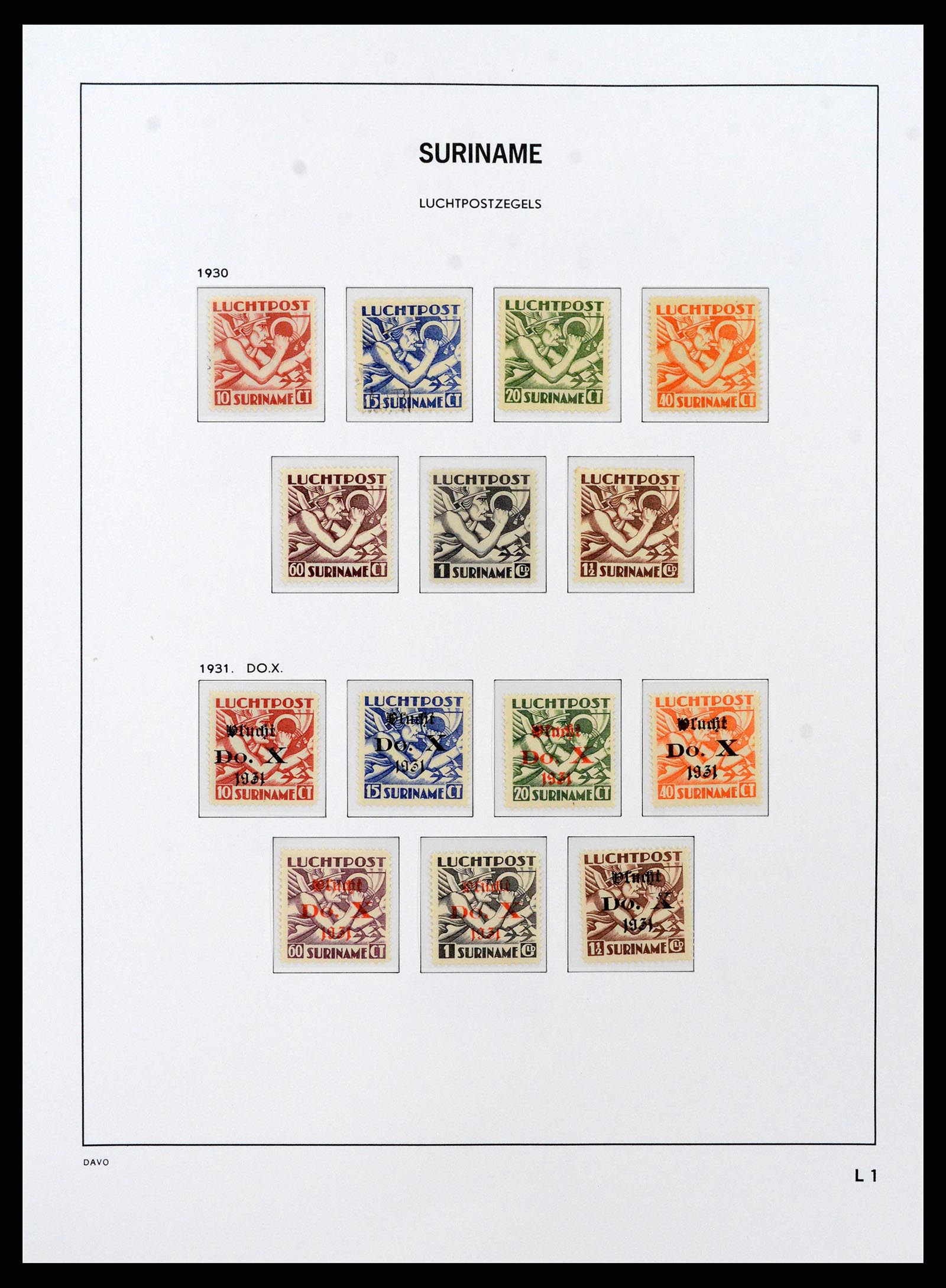38466 0072 - Postzegelverzameling 38466 Suriname 1873-1975.