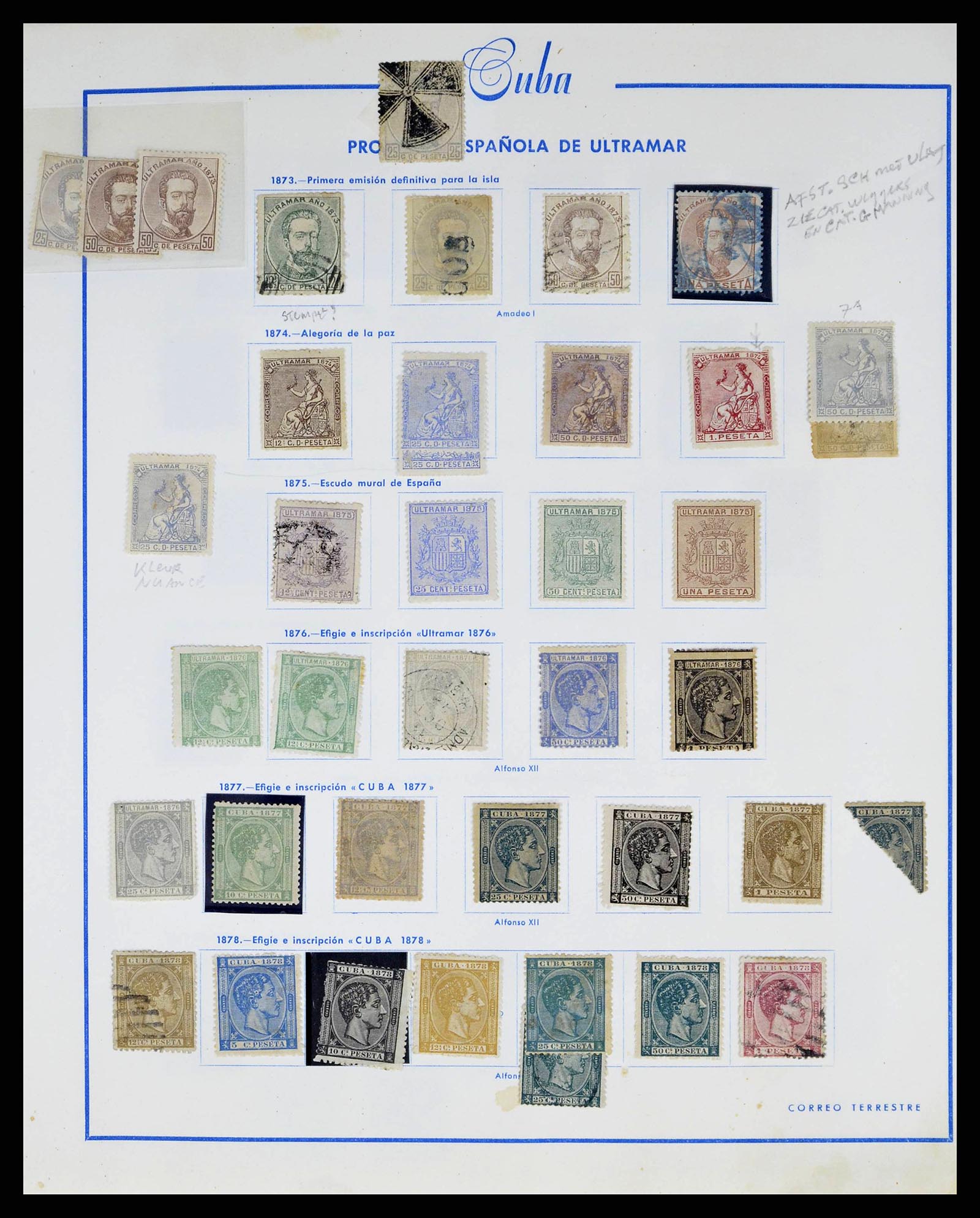 38467 0003 - Postzegelverzameling 38467 Cuba 1855-1962.