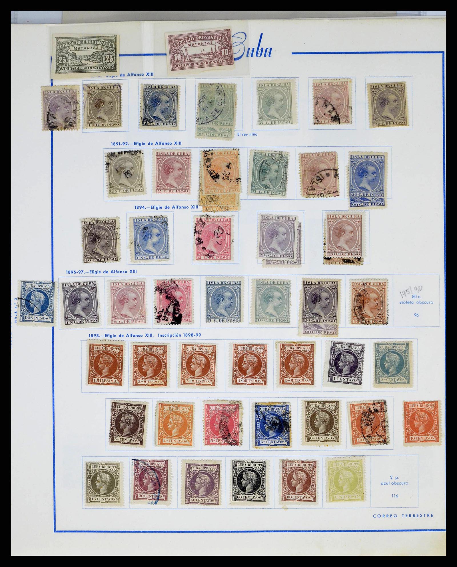38467 0005 - Postzegelverzameling 38467 Cuba 1855-1962.
