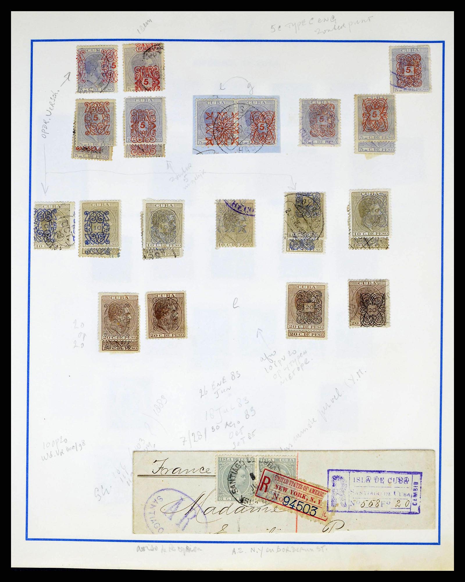 38467 0007 - Postzegelverzameling 38467 Cuba 1855-1962.