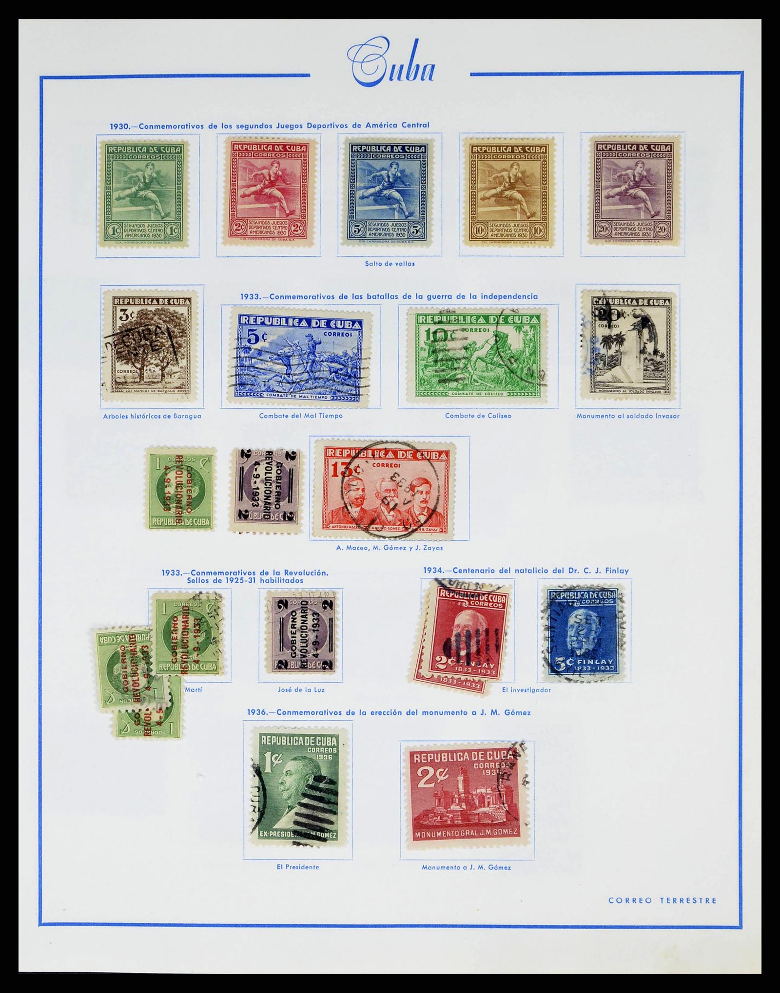 38467 0011 - Postzegelverzameling 38467 Cuba 1855-1962.