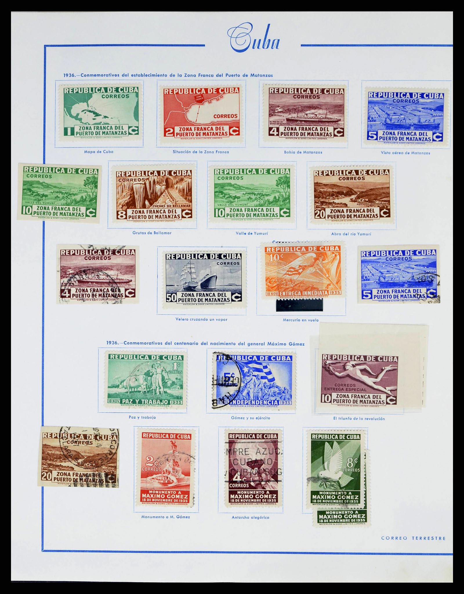 38467 0012 - Postzegelverzameling 38467 Cuba 1855-1962.