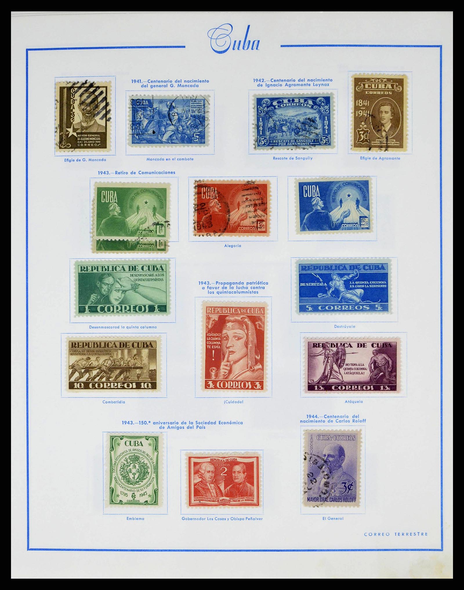 38467 0022 - Stamp collection 38467 Cuba 1855-1962.