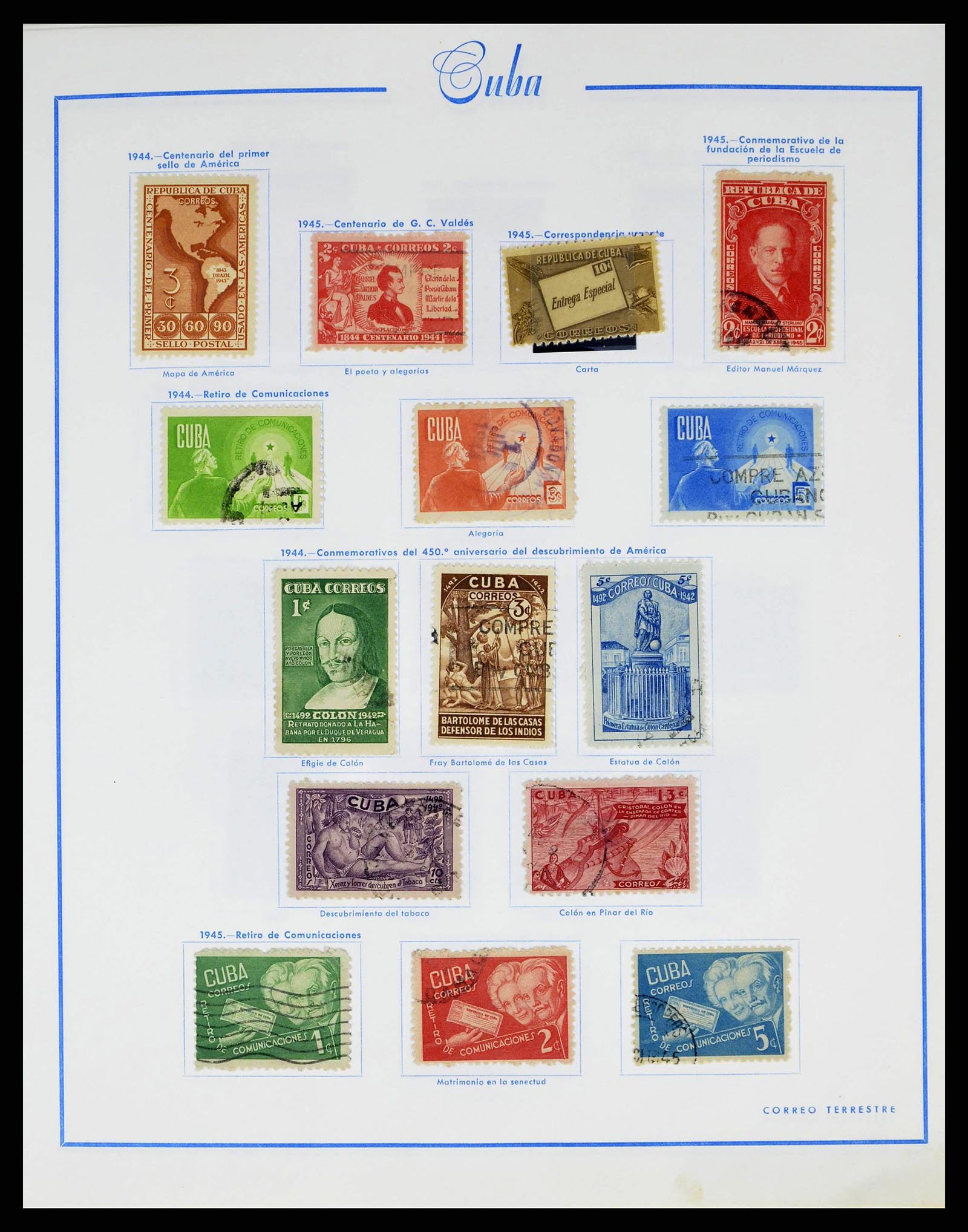 38467 0023 - Postzegelverzameling 38467 Cuba 1855-1962.