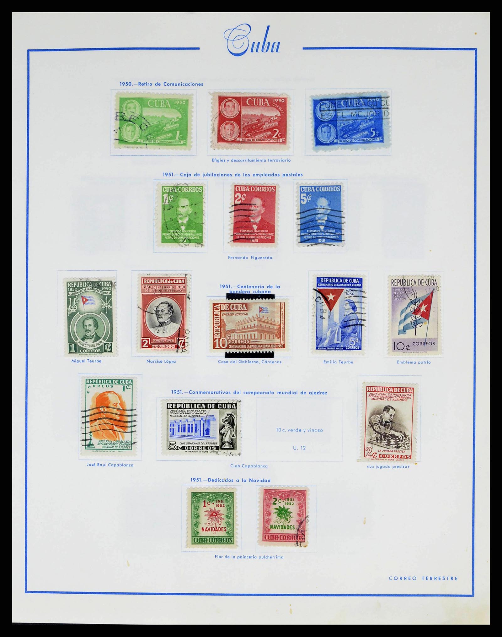 38467 0027 - Postzegelverzameling 38467 Cuba 1855-1962.