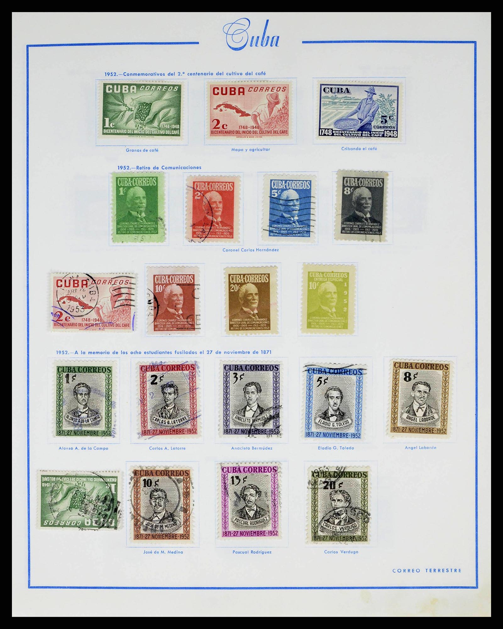 38467 0029 - Postzegelverzameling 38467 Cuba 1855-1962.