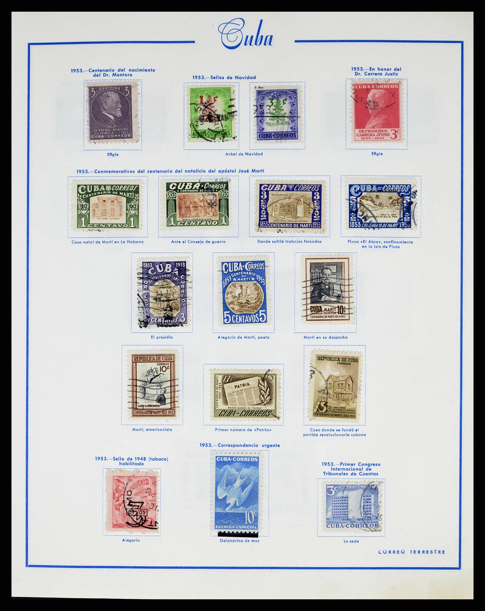 38467 0030 - Stamp collection 38467 Cuba 1855-1962.