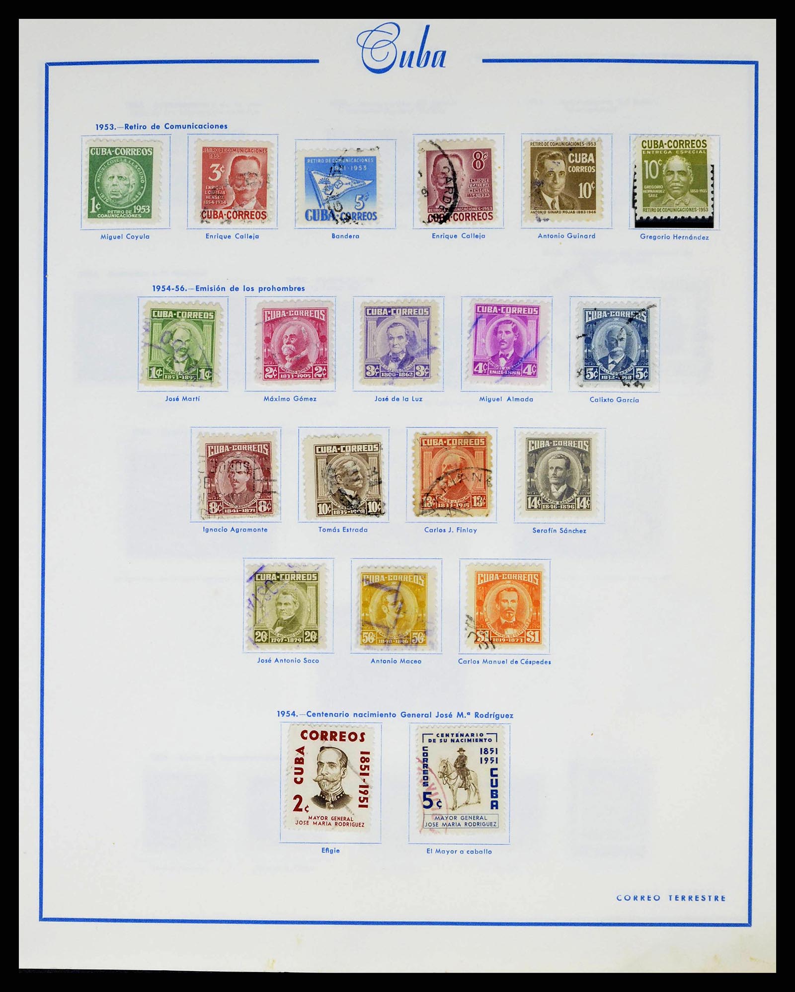 38467 0031 - Stamp collection 38467 Cuba 1855-1962.
