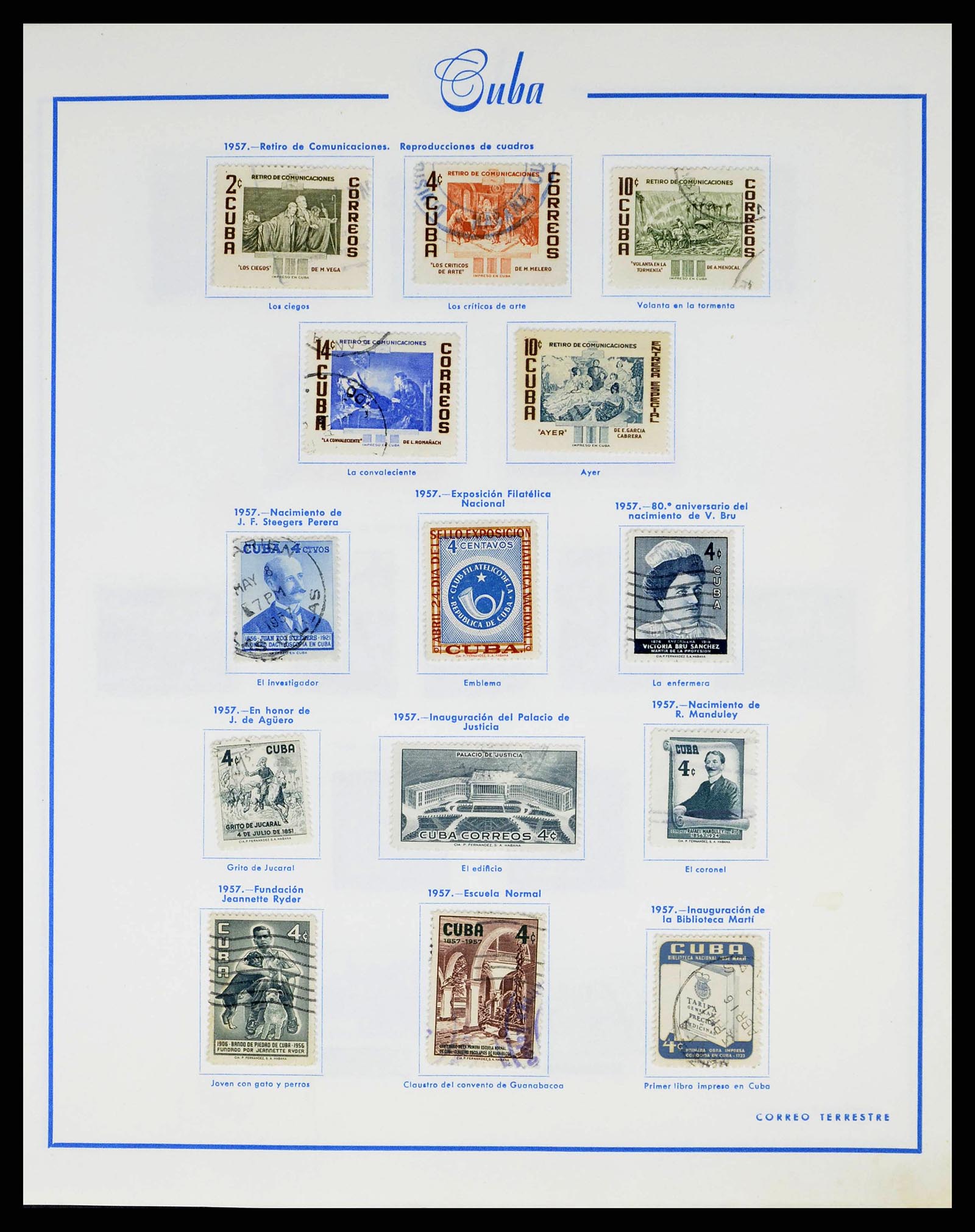38467 0034 - Stamp collection 38467 Cuba 1855-1962.