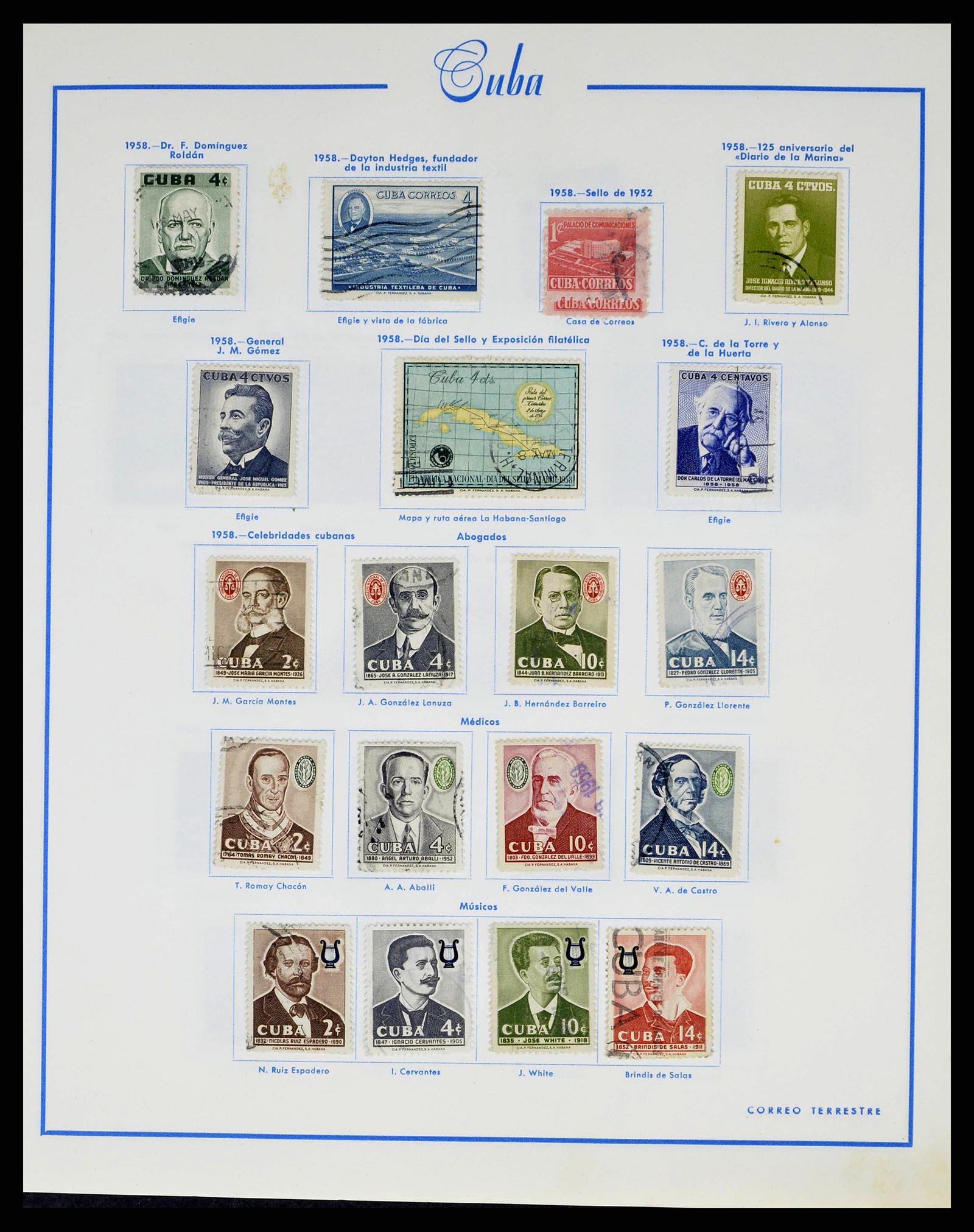 38467 0036 - Postzegelverzameling 38467 Cuba 1855-1962.