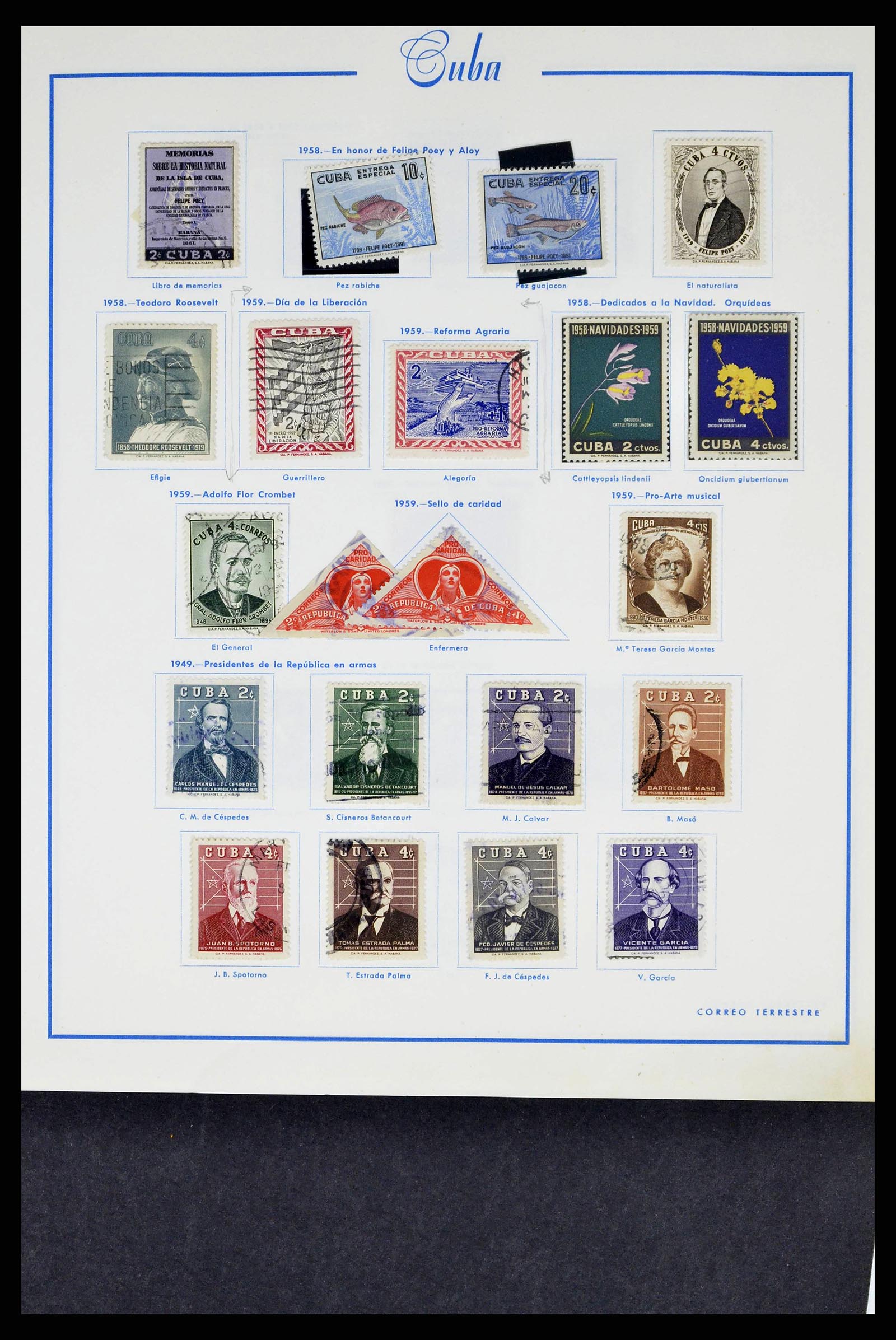 38467 0037 - Postzegelverzameling 38467 Cuba 1855-1962.