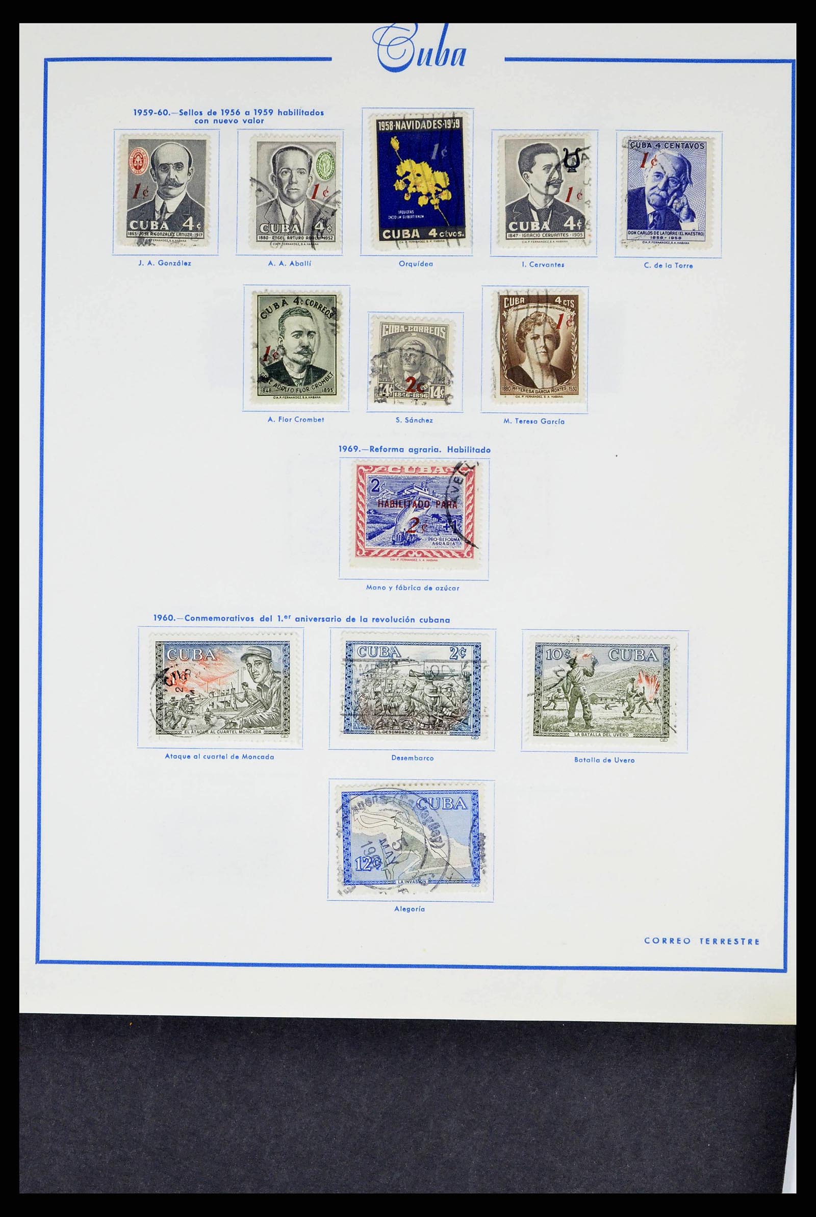 38467 0038 - Postzegelverzameling 38467 Cuba 1855-1962.